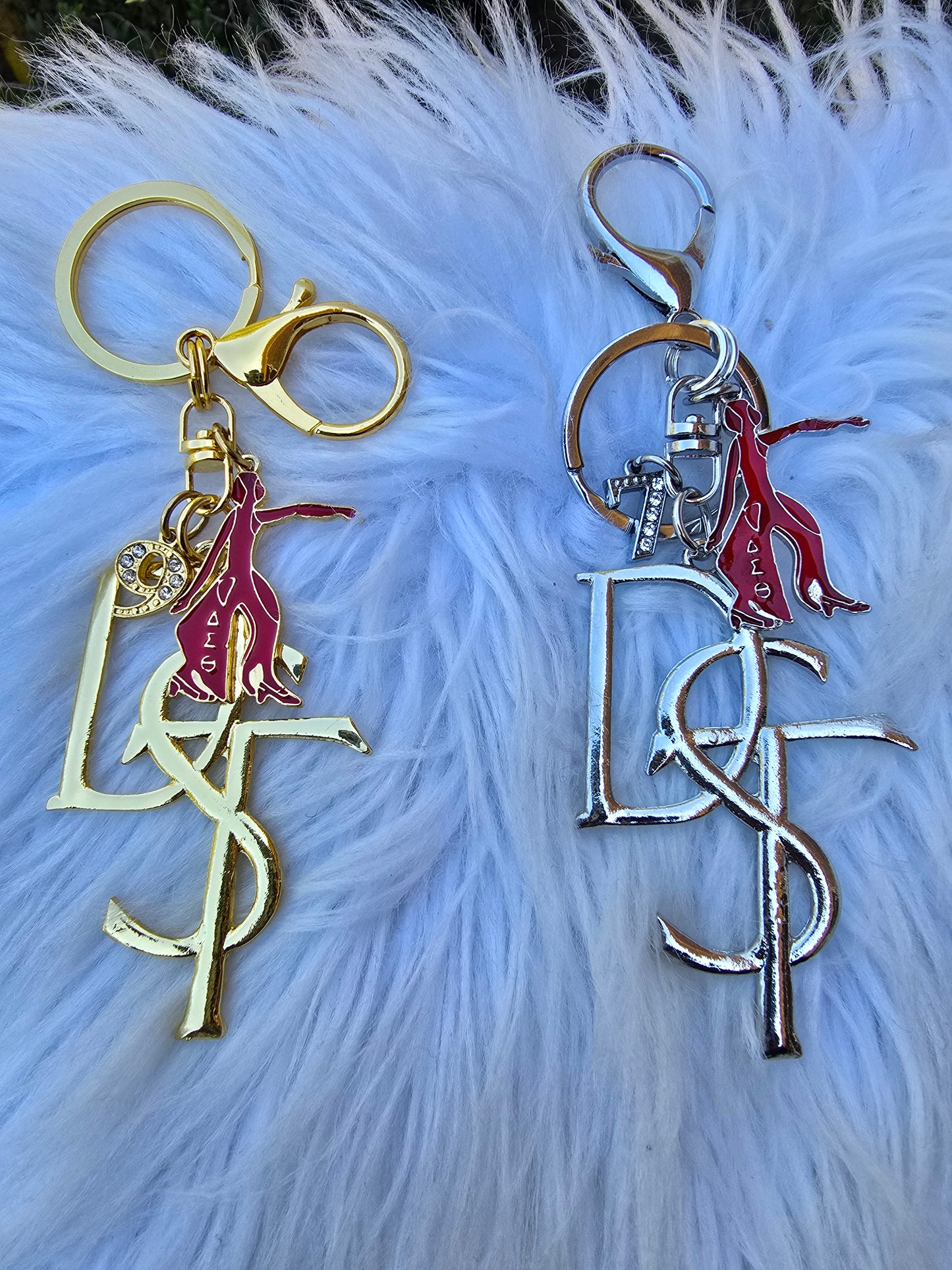 DST Key Ring - Delta Sigma Theta Key Ring - Sorority Key Ring - DST Key Ring - Sorority Key Ring - 1913 Key Ring