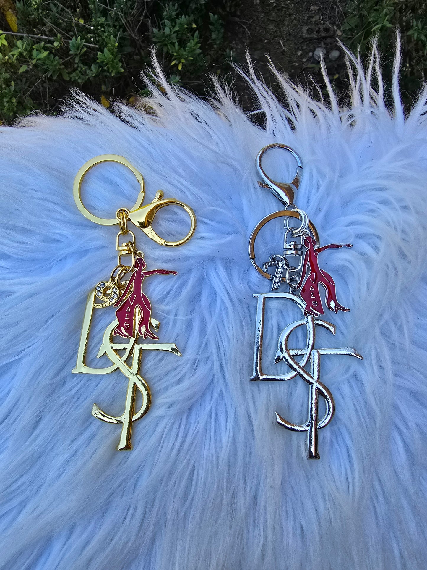 DST Key Ring - Delta Sigma Theta Key Ring - Sorority Key Ring - DST Key Ring - Sorority Key Ring - 1913 Key Ring