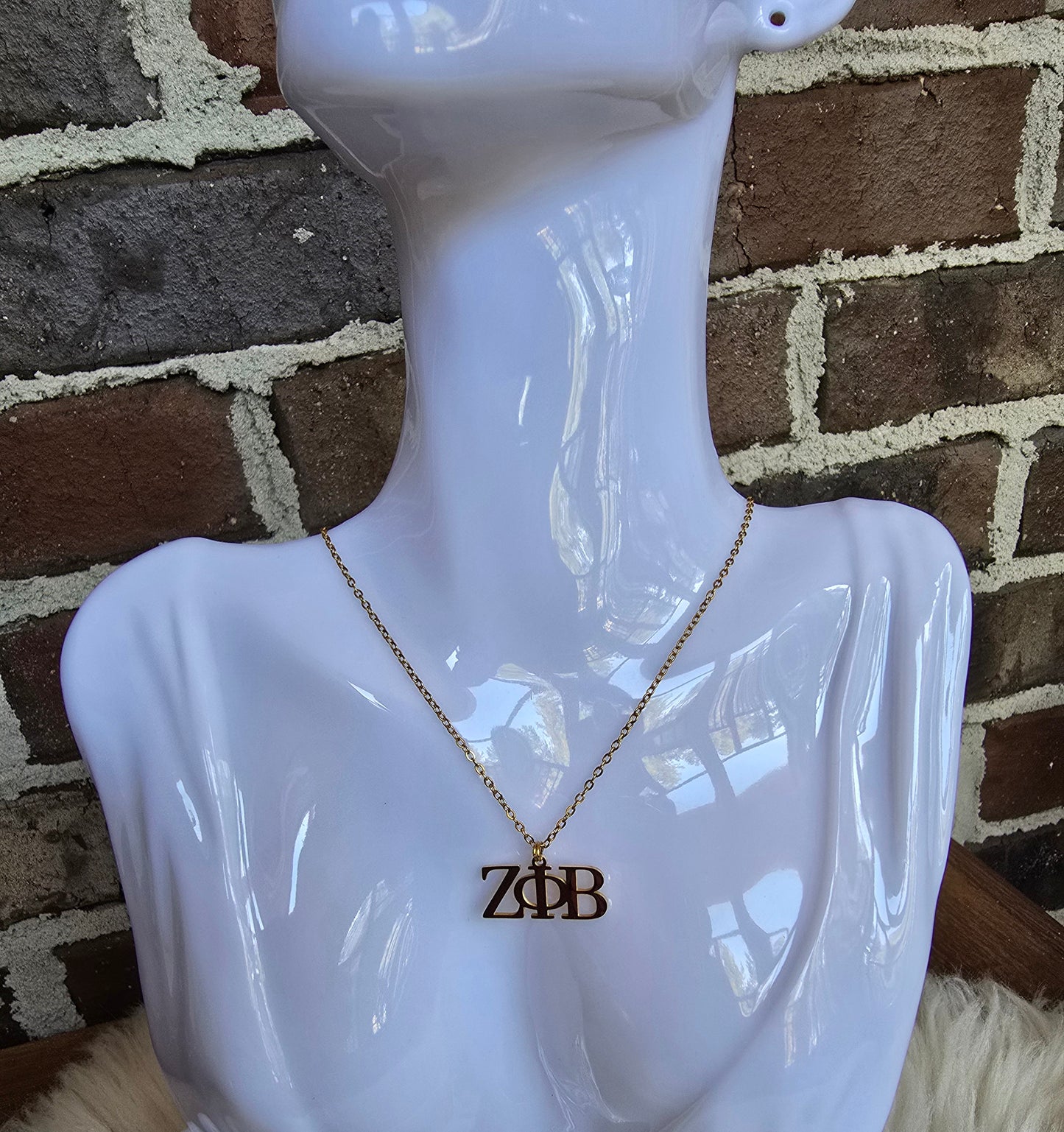 Zeta necklace- Sorority necklace - Z Phi B Jewelry - Zeta Phi Beta gift - HBCU - Divine Nine Sororities