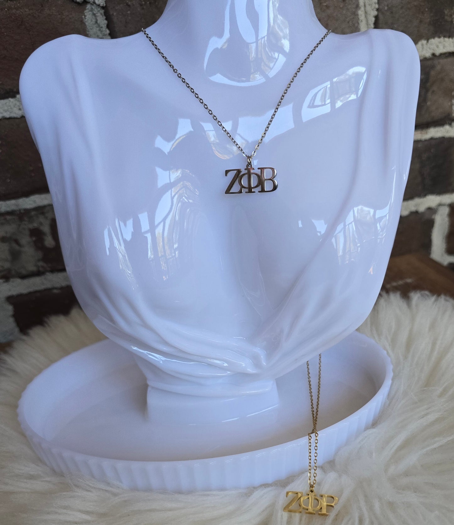 Zeta necklace- Sorority necklace - Z Phi B Jewelry - Zeta Phi Beta gift - HBCU - Divine Nine Sororities