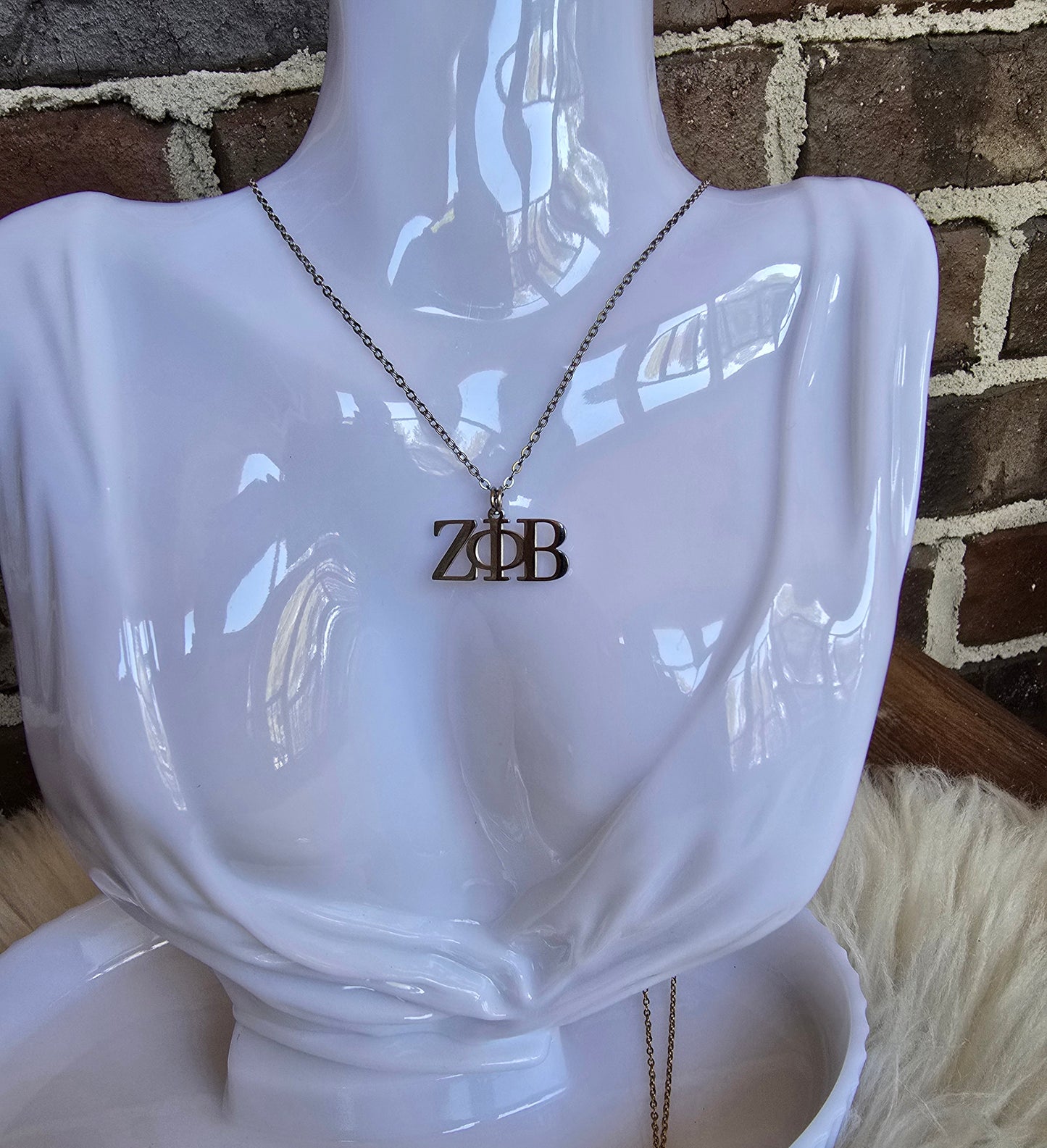 Zeta necklace- Sorority necklace - Z Phi B Jewelry - Zeta Phi Beta gift - HBCU - Divine Nine Sororities