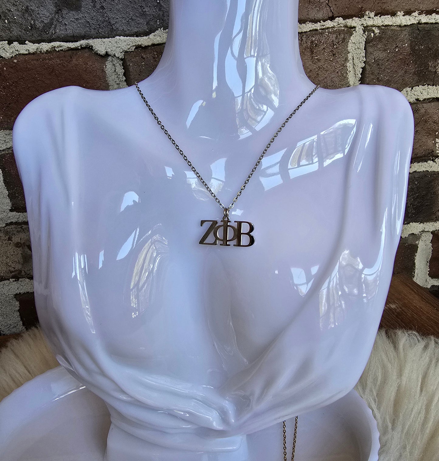 Zeta necklace- Sorority necklace - Z Phi B Jewelry - Zeta Phi Beta gift - HBCU - Divine Nine Sororities