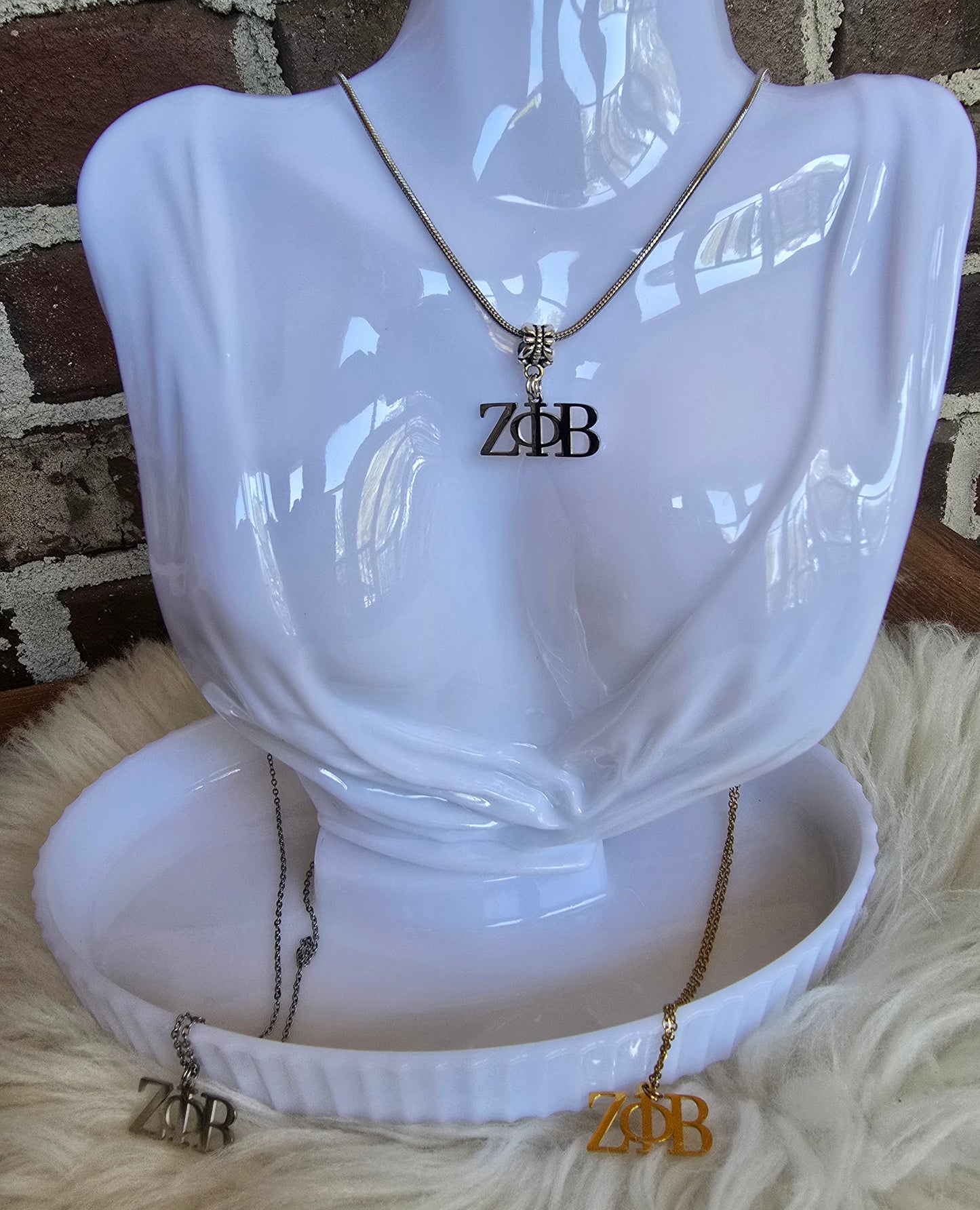 Zeta necklace- Sorority necklace - Z Phi B Jewelry - Zeta Phi Beta gift - HBCU - Divine Nine Sororities