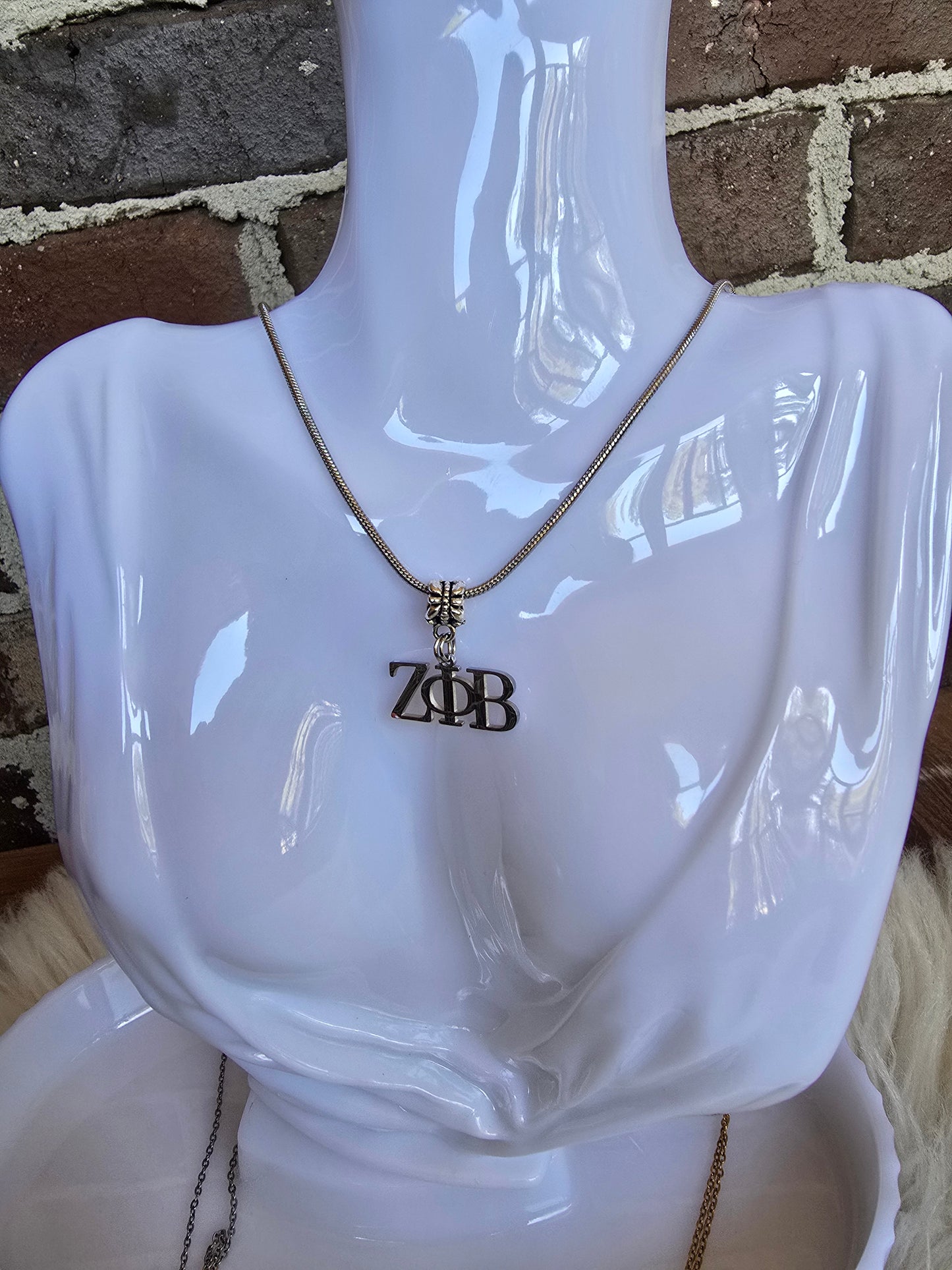 Zeta necklace- Sorority necklace - Z Phi B Jewelry - Zeta Phi Beta gift - HBCU - Divine Nine Sororities