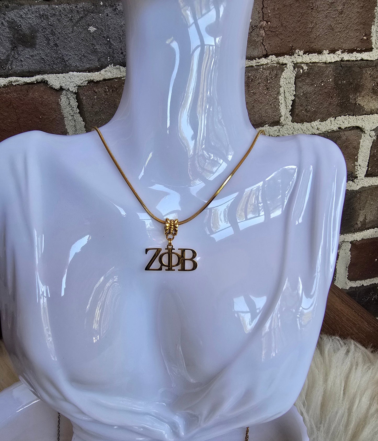 Zeta necklace- Sorority necklace - Z Phi B Jewelry - Zeta Phi Beta gift - HBCU - Divine Nine Sororities