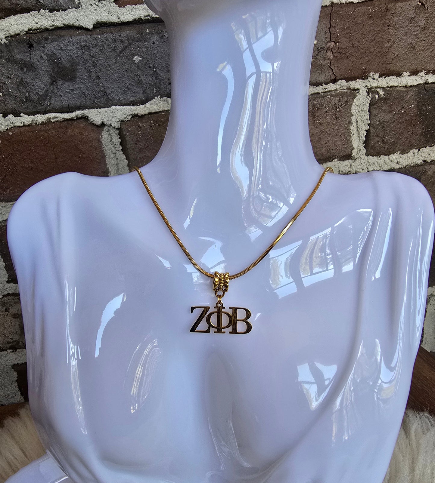 Zeta necklace- Sorority necklace - Z Phi B Jewelry - Zeta Phi Beta gift - HBCU - Divine Nine Sororities