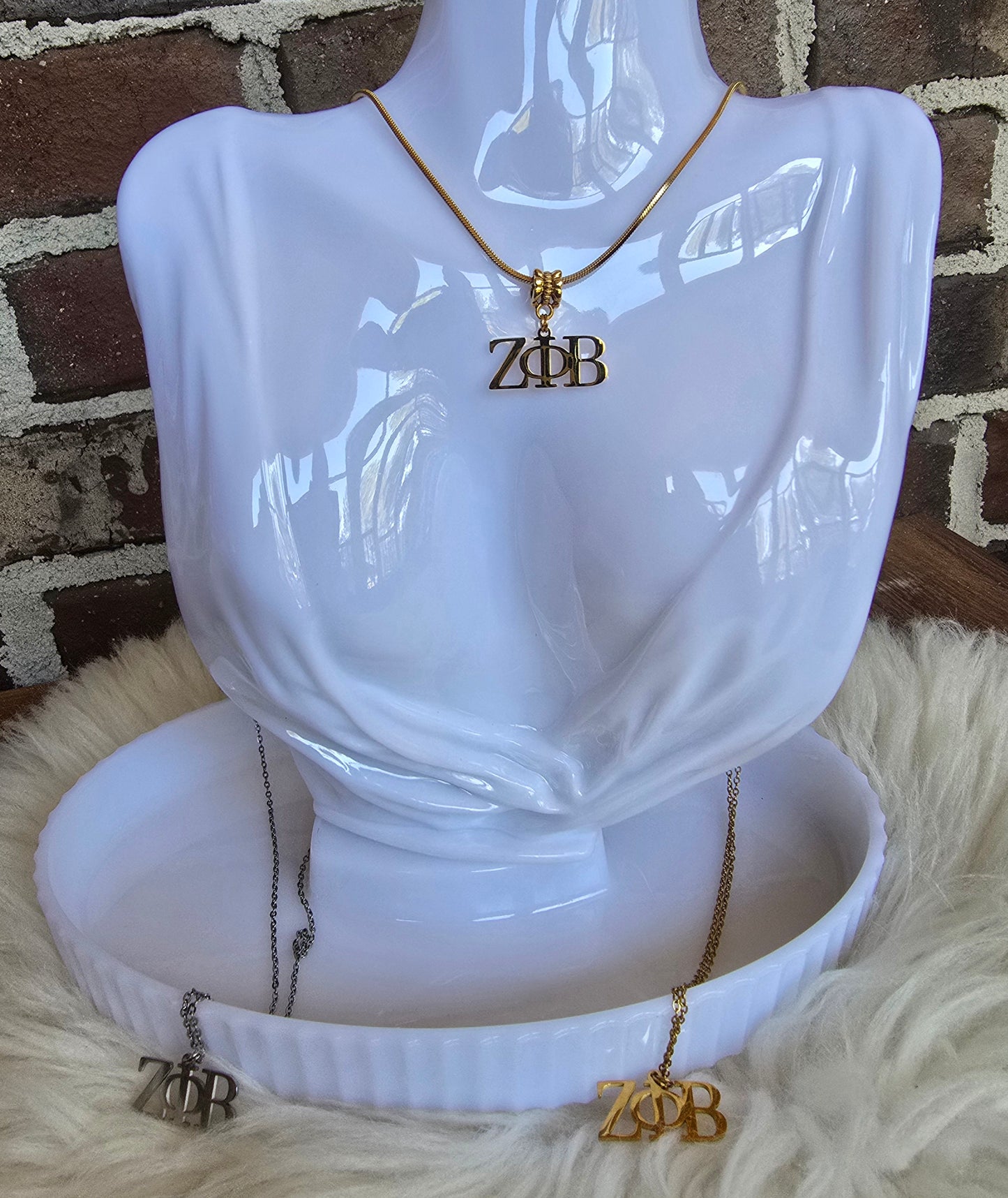 Zeta necklace- Sorority necklace - Z Phi B Jewelry - Zeta Phi Beta gift - HBCU - Divine Nine Sororities