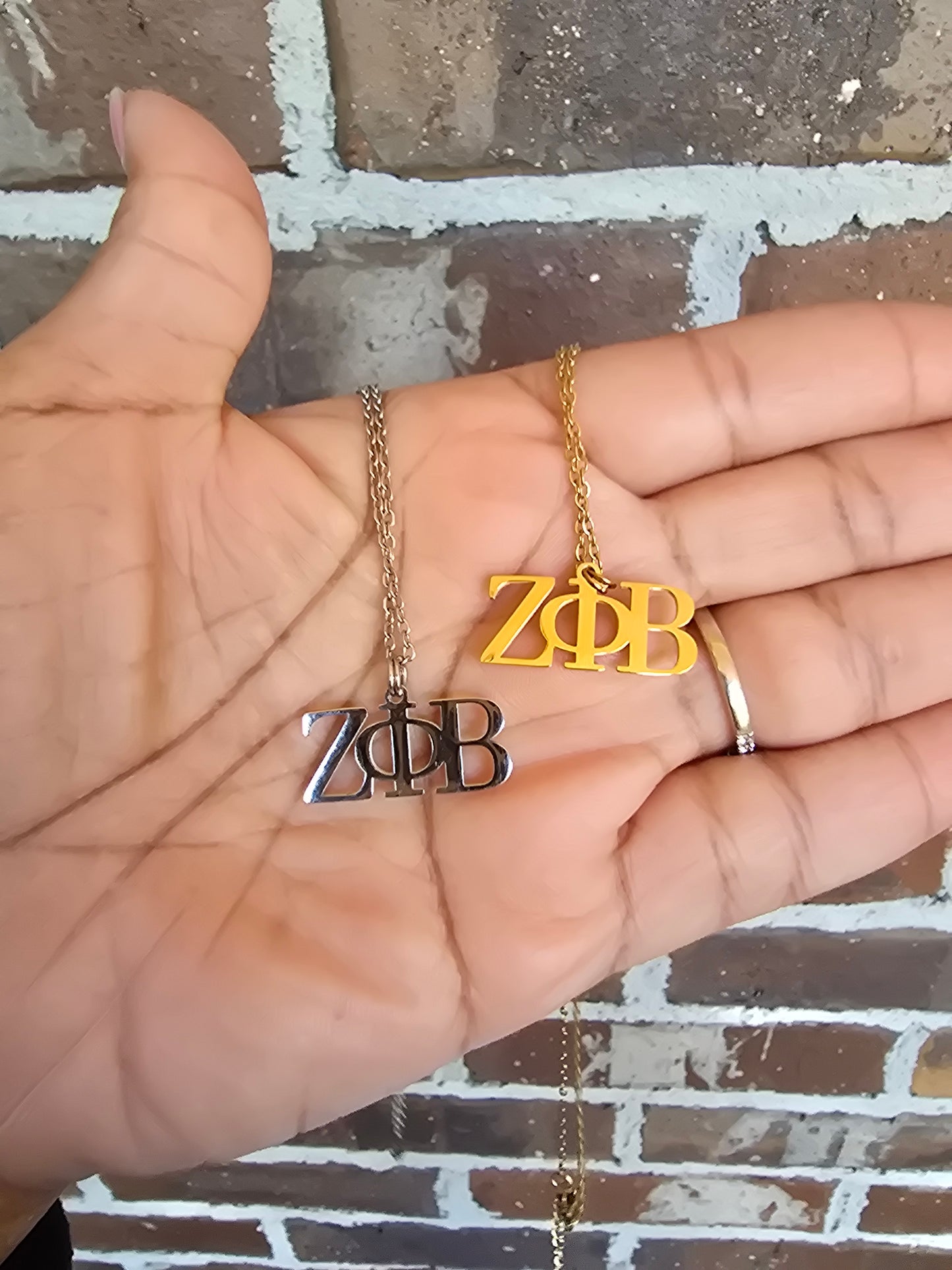 Zeta necklace- Sorority necklace - Z Phi B Jewelry - Zeta Phi Beta gift - HBCU - Divine Nine Sororities