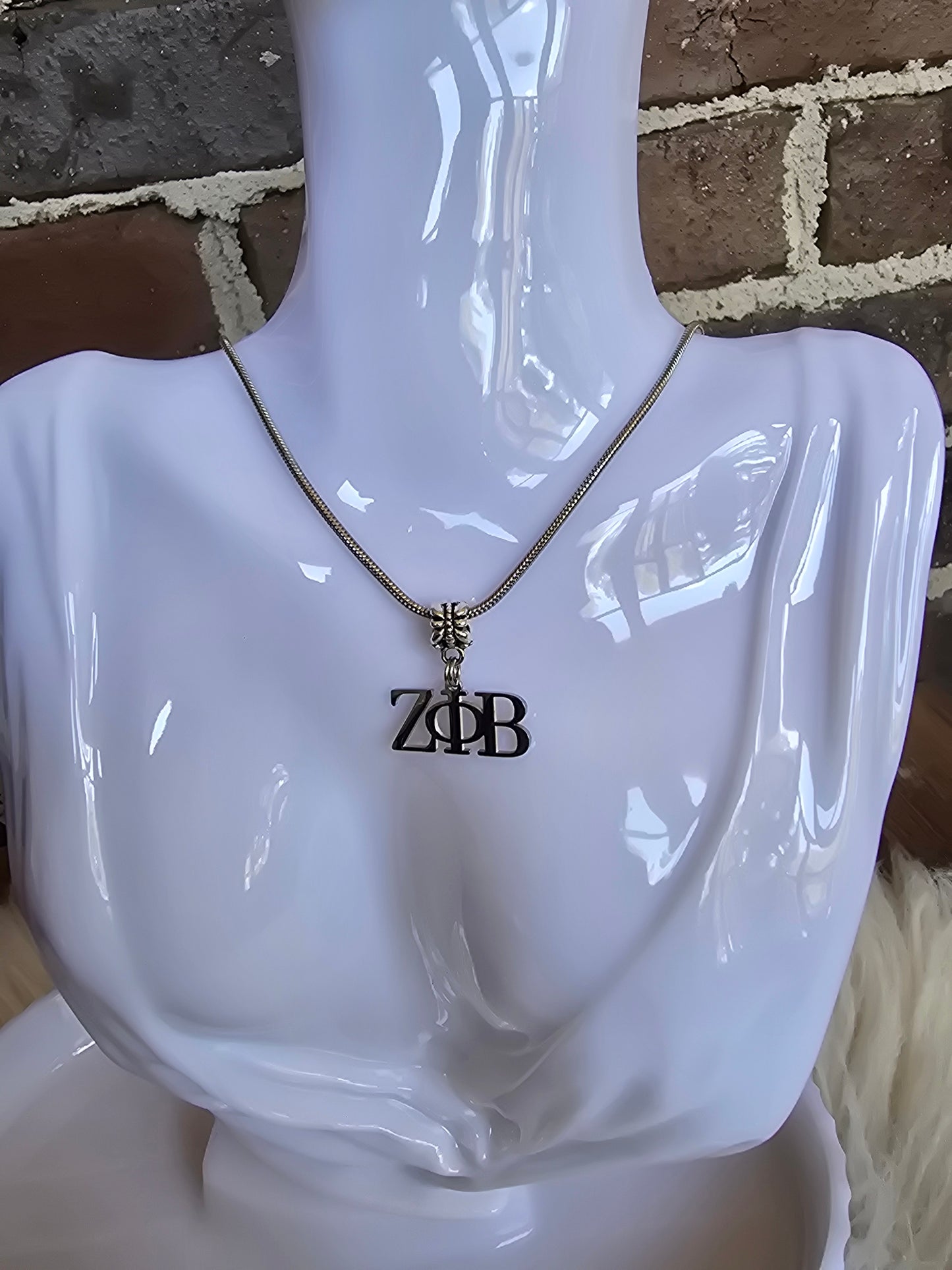 Zeta necklace- Sorority necklace - Z Phi B Jewelry - Zeta Phi Beta gift - HBCU - Divine Nine Sororities