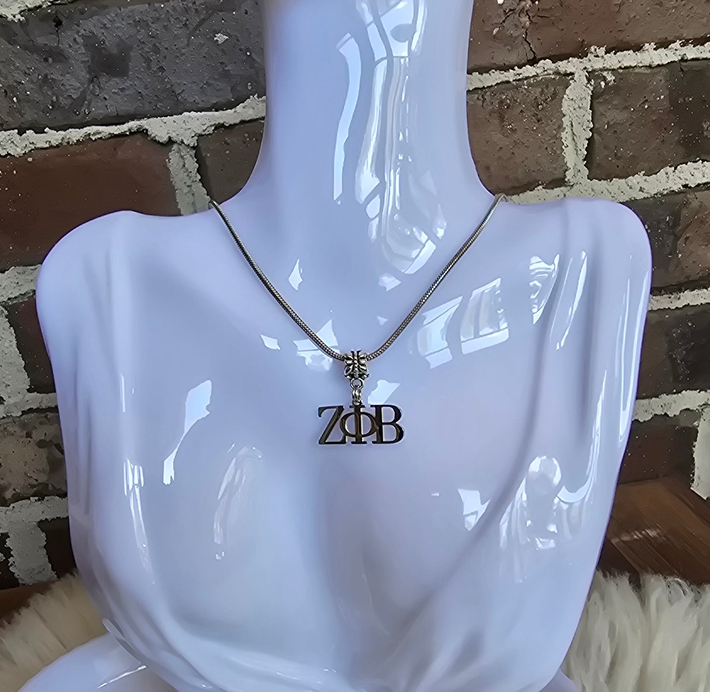 Zeta necklace- Sorority necklace - Z Phi B Jewelry - Zeta Phi Beta gift - HBCU - Divine Nine Sororities