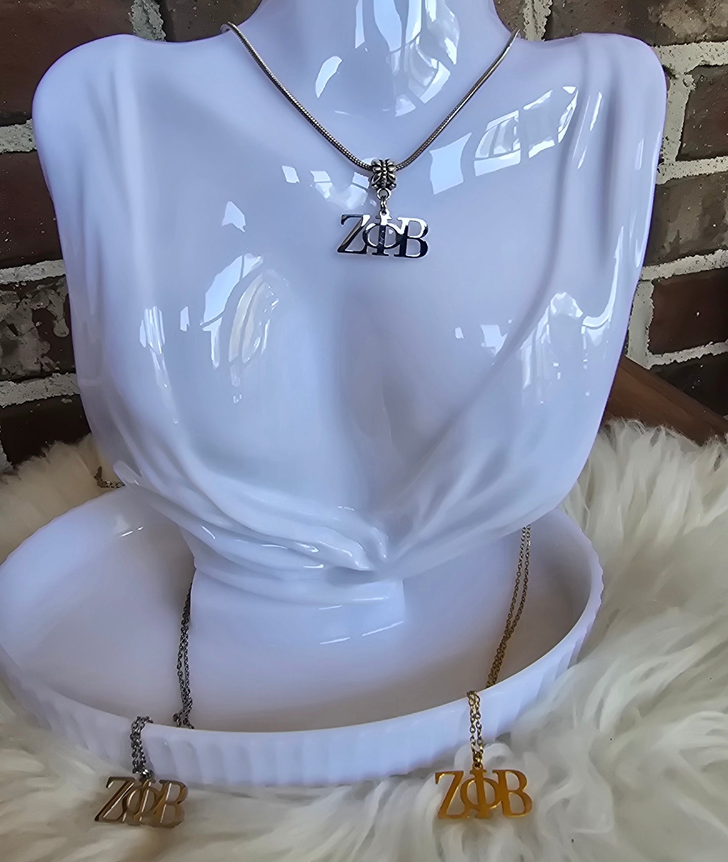 Zeta necklace- Sorority necklace - Z Phi B Jewelry - Zeta Phi Beta gift - HBCU - Divine Nine Sororities