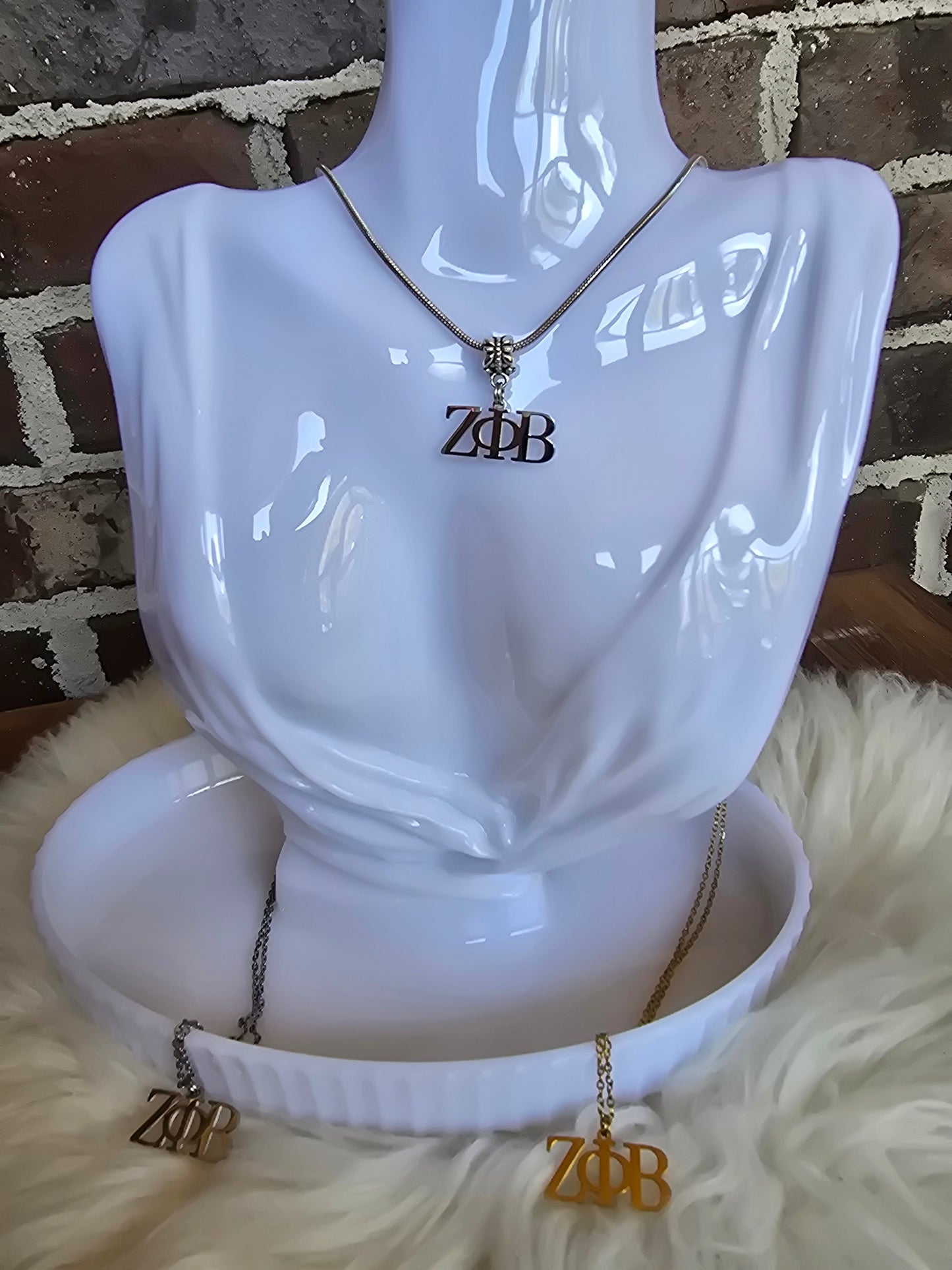 Zeta necklace- Sorority necklace - Z Phi B Jewelry - Zeta Phi Beta gift - HBCU - Divine Nine Sororities