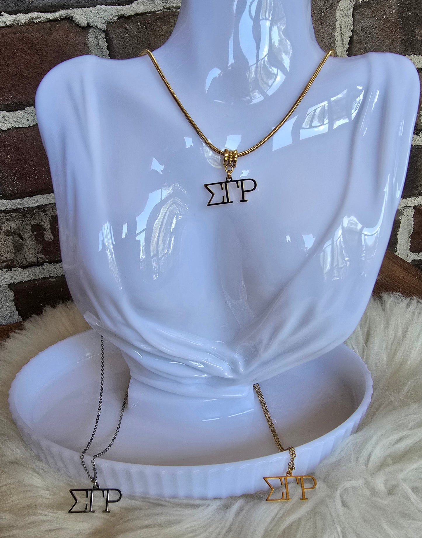 SGRho necklace- Sorority necklace - SGR Jewelry - SGRho gift - HBCU - Divine Nine Sororities