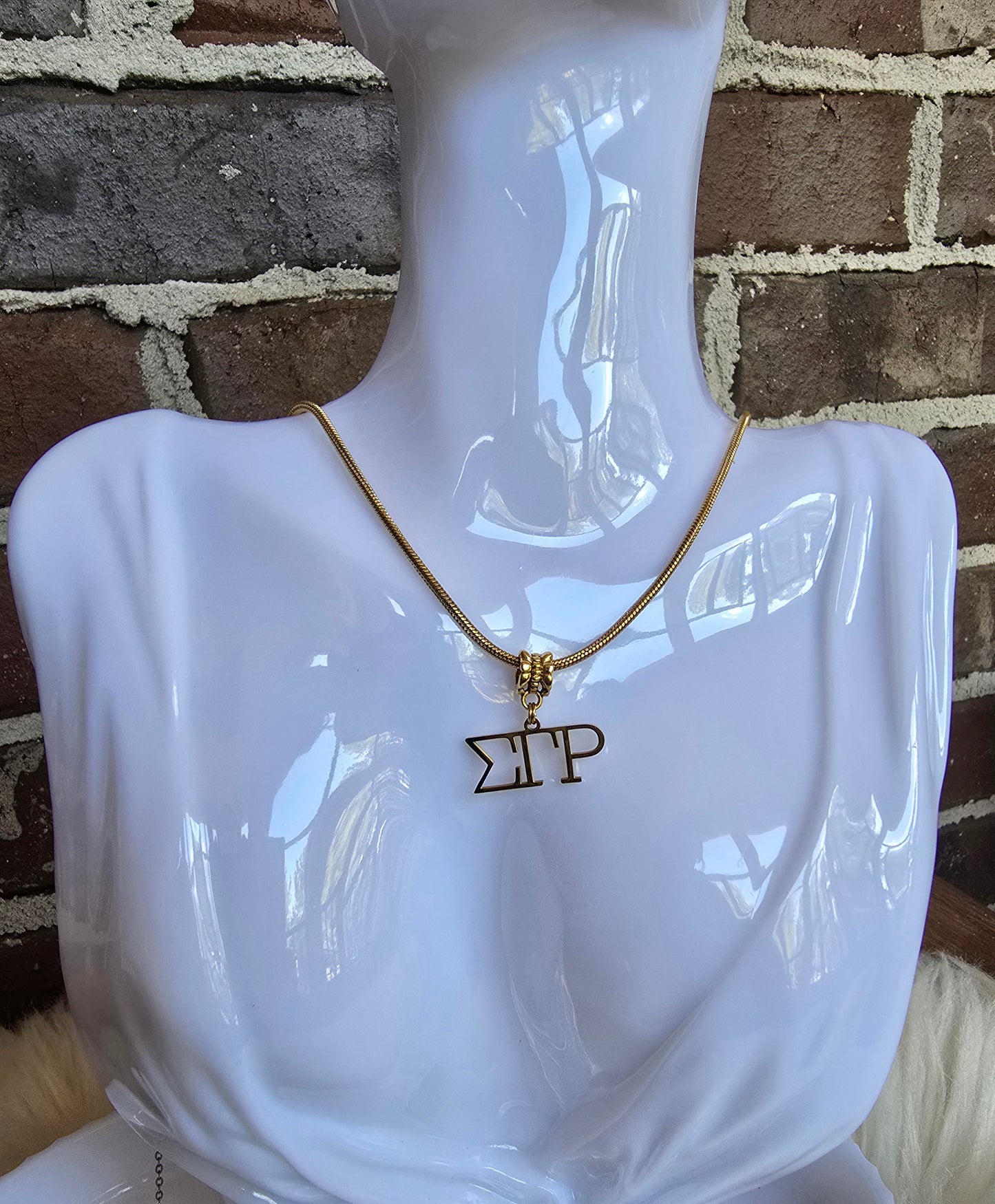 SGRho necklace- Sorority necklace - SGR Jewelry - SGRho gift - HBCU - Divine Nine Sororities