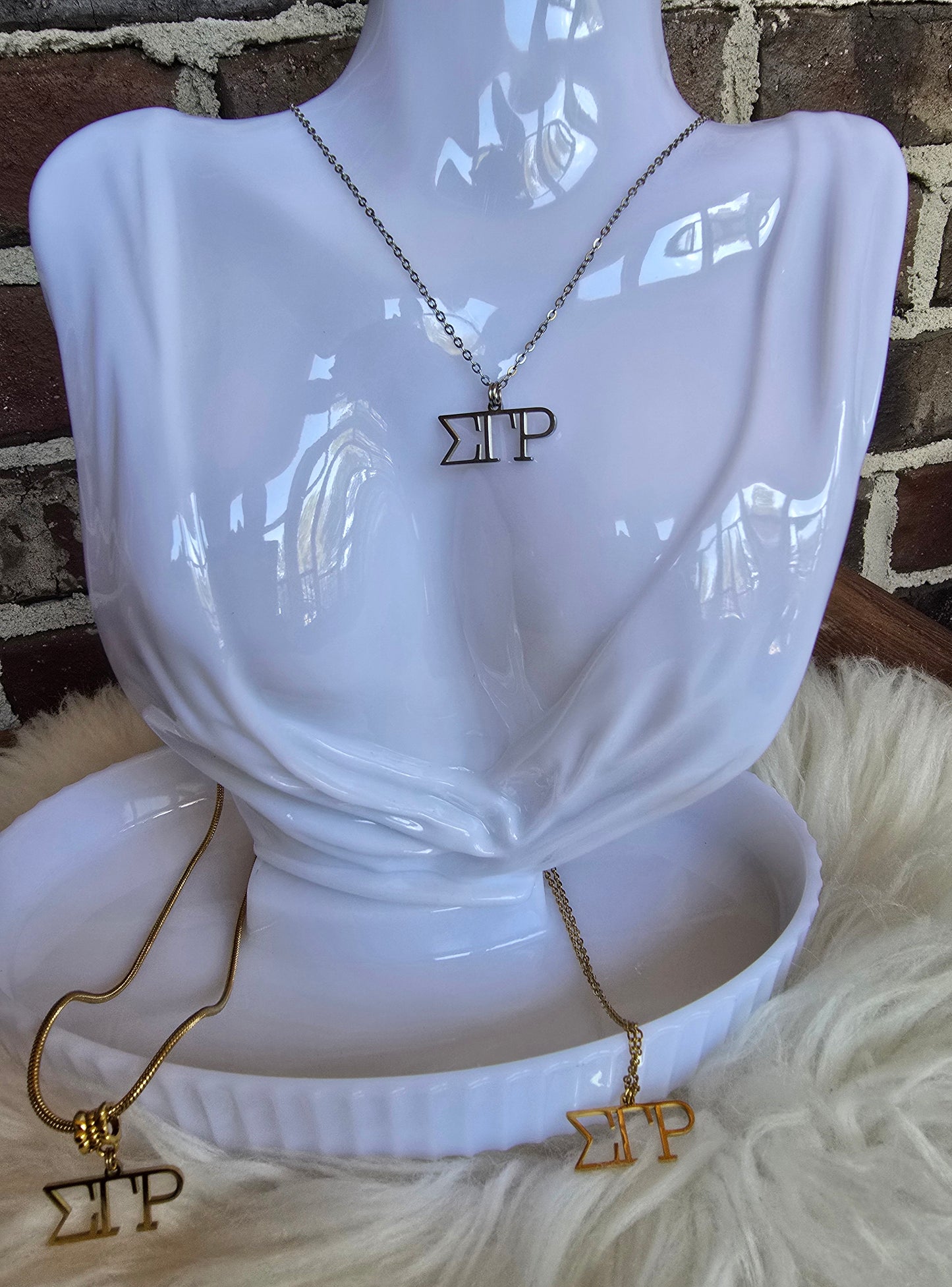 SGRho necklace- Sorority necklace - SGR Jewelry - SGRho gift - HBCU - Divine Nine Sororities