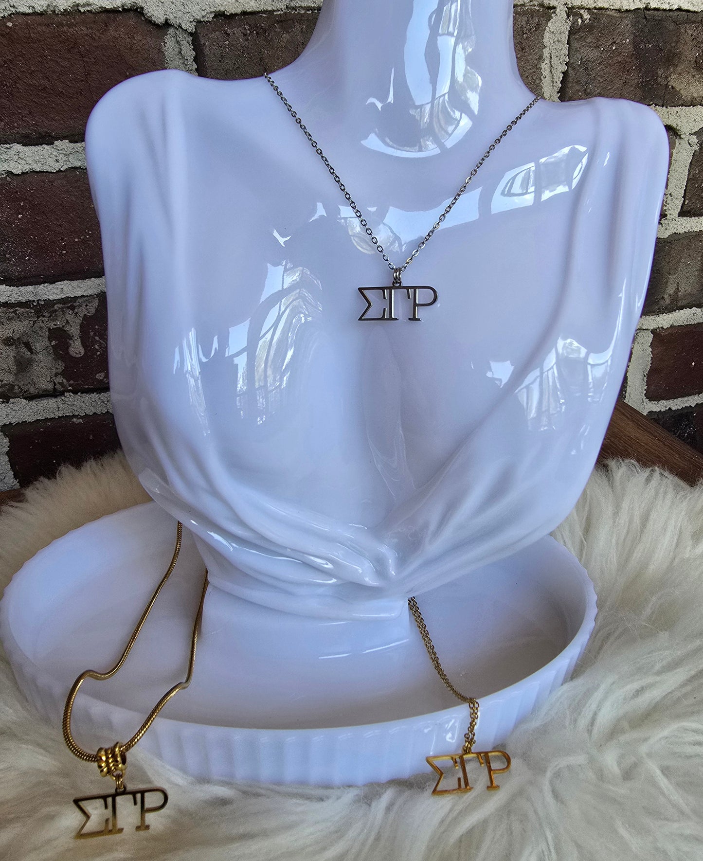 SGRho necklace- Sorority necklace - SGR Jewelry - SGRho gift - HBCU - Divine Nine Sororities