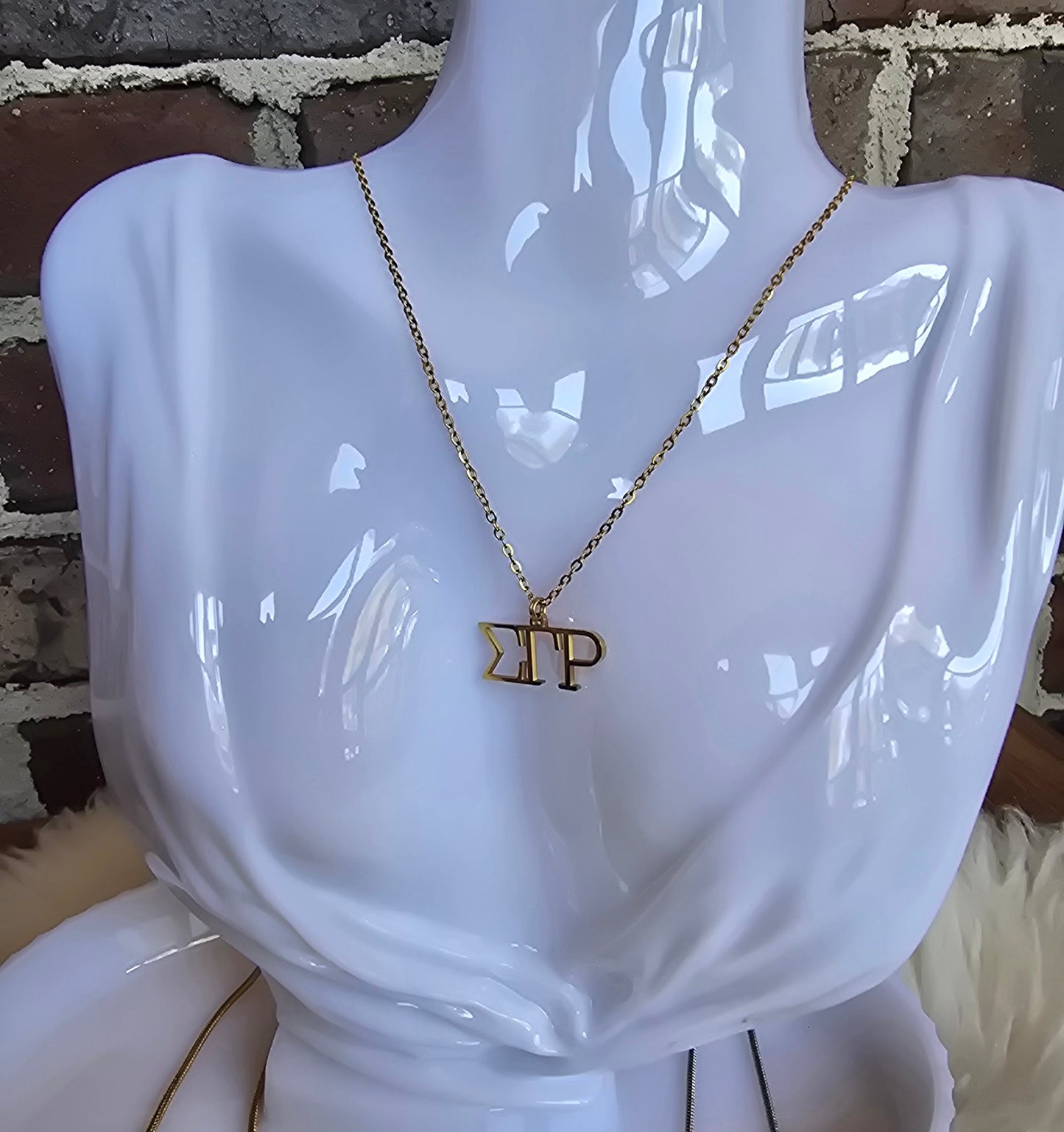 SGRho necklace- Sorority necklace - SGR Jewelry - SGRho gift - HBCU - Divine Nine Sororities