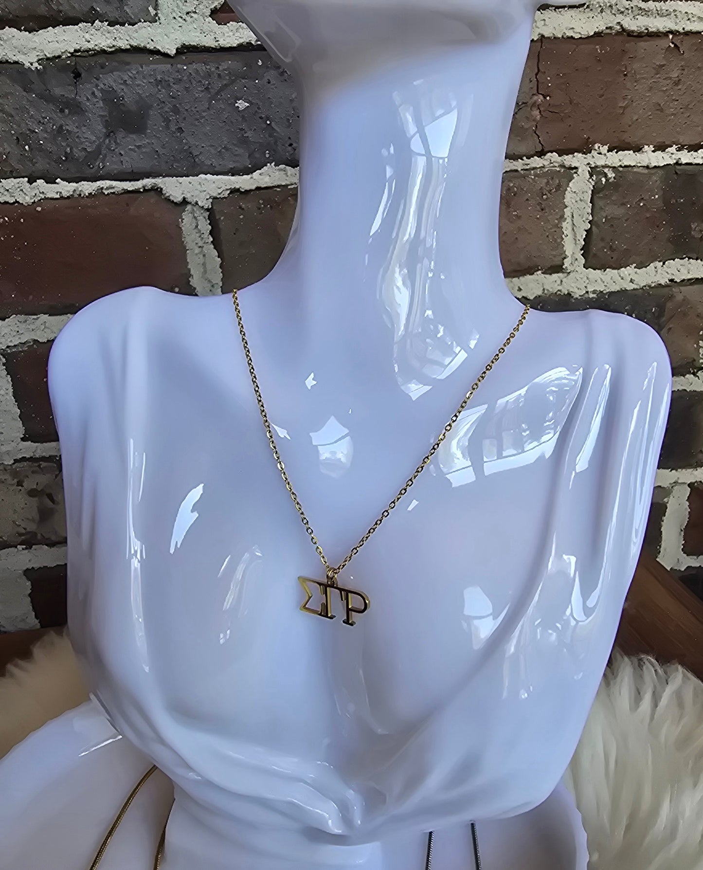 SGRho necklace- Sorority necklace - SGR Jewelry - SGRho gift - HBCU - Divine Nine Sororities