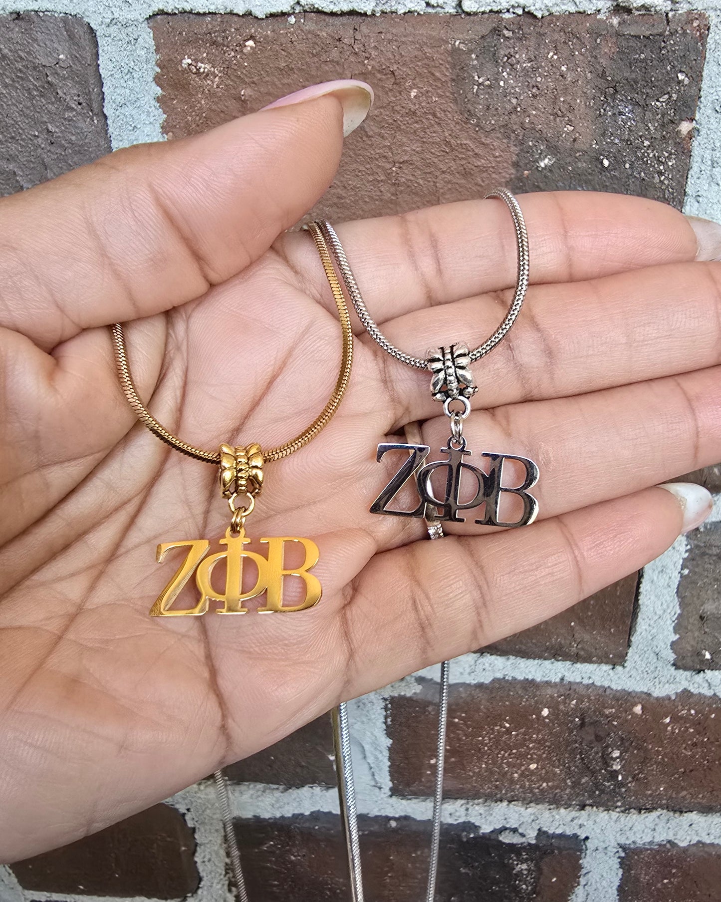 Zeta necklace- Sorority necklace - Z Phi B Jewelry - Zeta Phi Beta gift - HBCU - Divine Nine Sororities