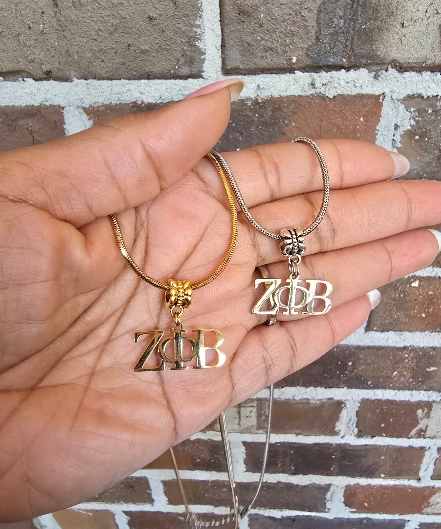 Zeta necklace- Sorority necklace - Z Phi B Jewelry - Zeta Phi Beta gift - HBCU - Divine Nine Sororities