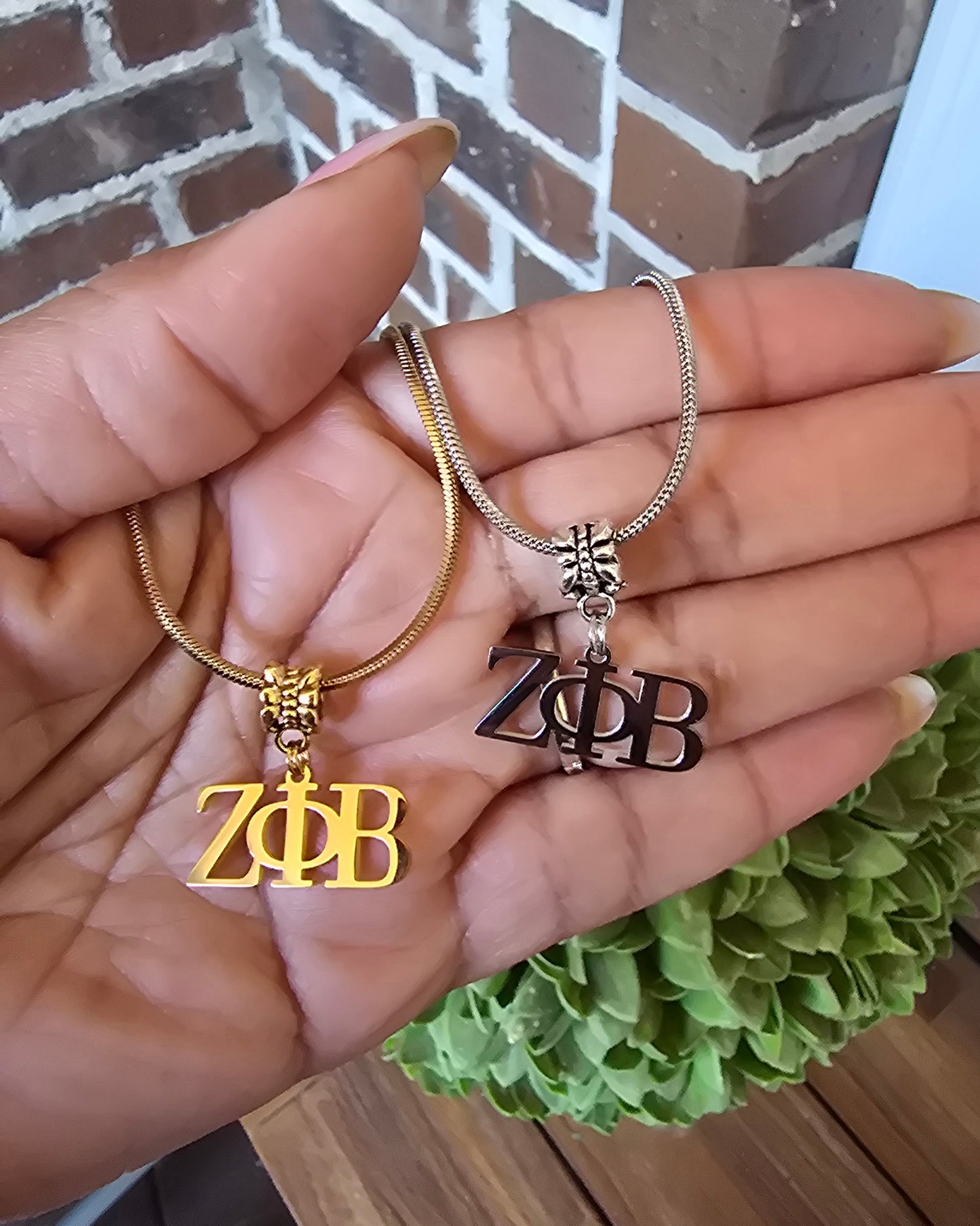 Zeta necklace- Sorority necklace - Z Phi B Jewelry - Zeta Phi Beta gift - HBCU - Divine Nine Sororities