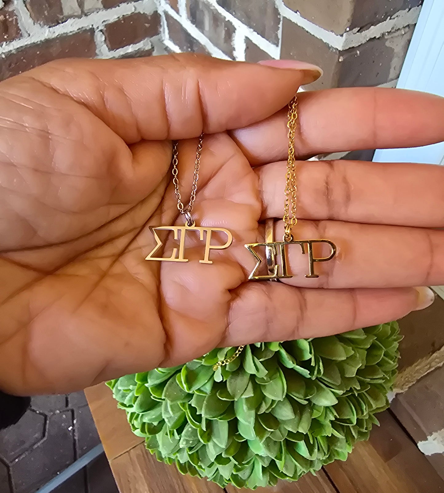 SGRho necklace- Sorority necklace - SGR Jewelry - SGRho gift - HBCU - Divine Nine Sororities