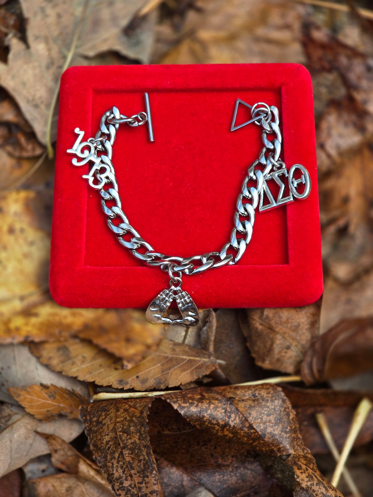 Delta Charm Bracelet - Delta Sigma Theta Charm Bracelet - Sorority Bracelet - Delta 1913 Bracelet - Delta Bracelet