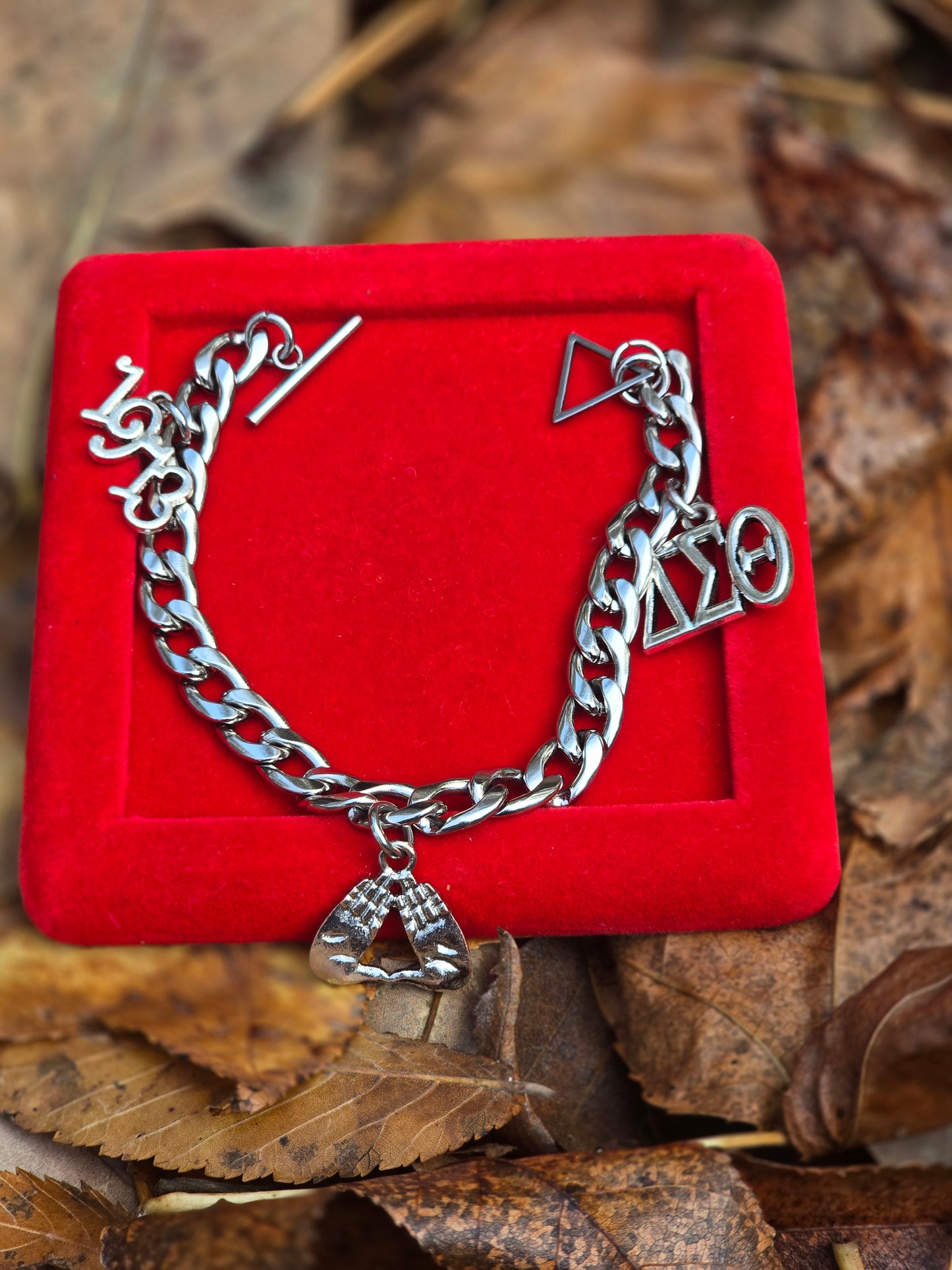 Delta Charm Bracelet - Delta Sigma Theta Charm Bracelet - Sorority Bracelet - Delta 1913 Bracelet - Delta Bracelet