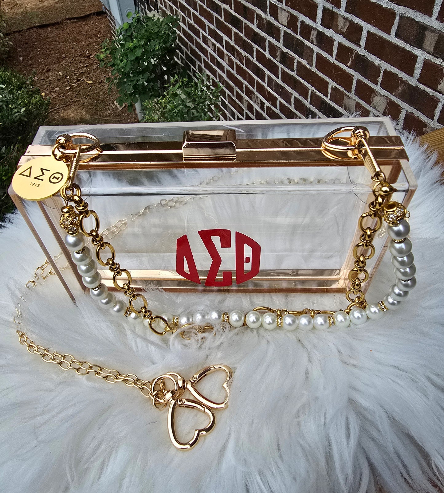 Delta Sigma Theta Sorority Crossbody/Clutch Handbag