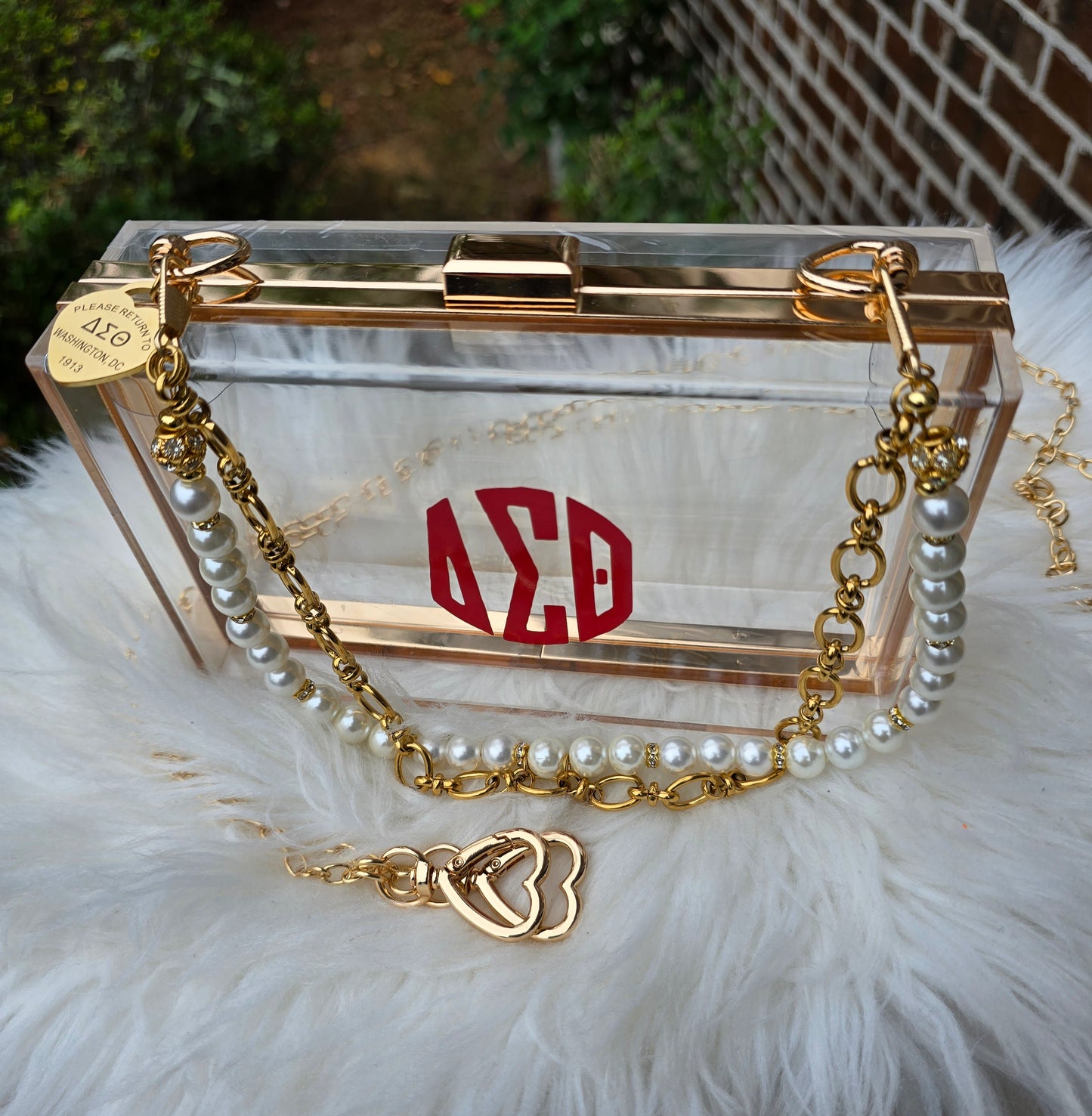 Delta Sigma Theta Sorority Crossbody/Clutch Handbag