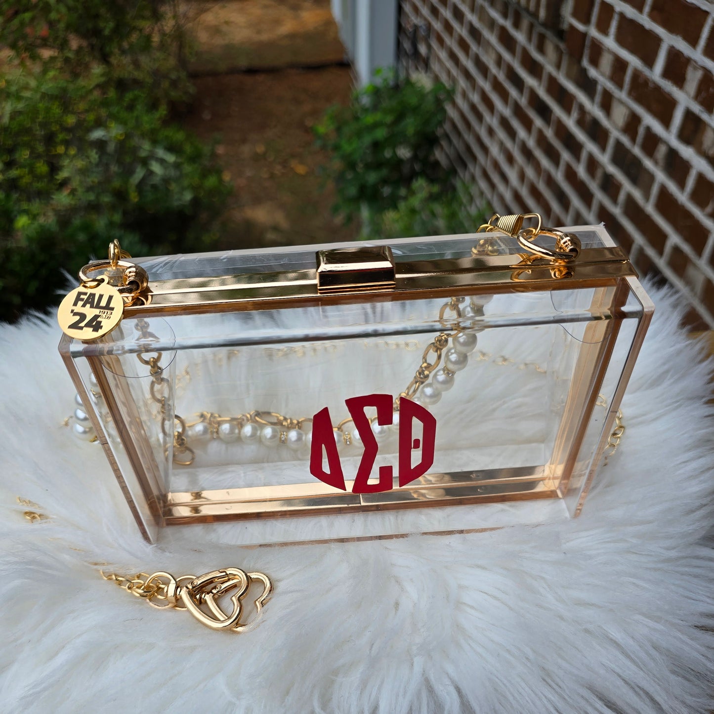 Delta Sigma Theta Sorority Crossbody/Clutch Handbag