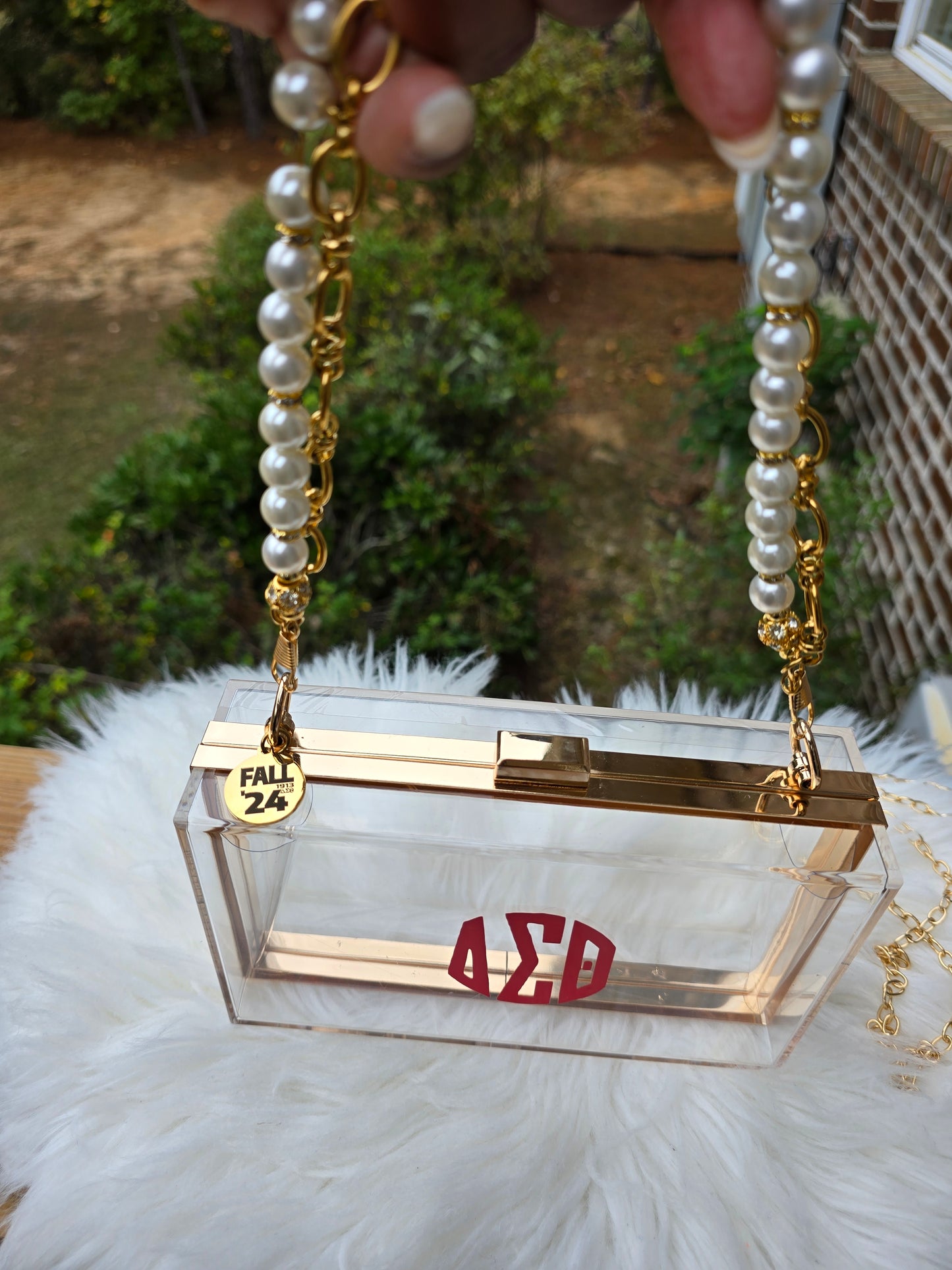 Delta Sigma Theta Sorority Crossbody/Clutch Handbag