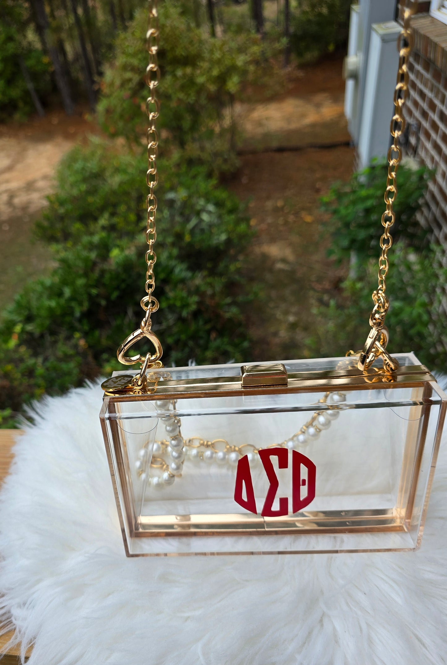 Delta Sigma Theta Sorority Crossbody/Clutch Handbag