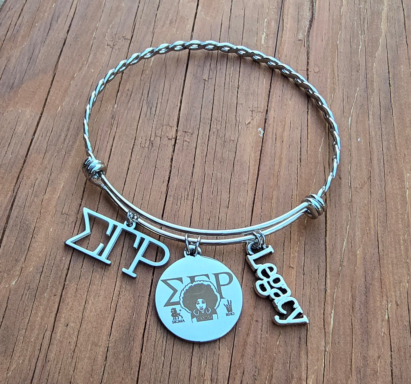 Sigma Gamma Rho Legacy Charm Bracelet