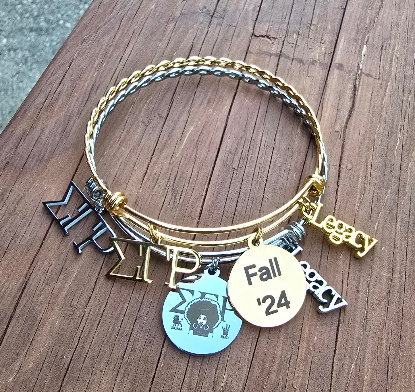 Sigma Gamma Rho Legacy Charm Bracelet