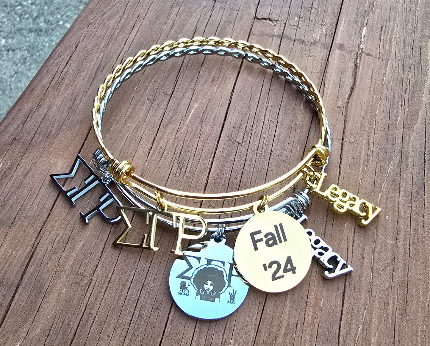 Sigma Gamma Rho Legacy Charm Bracelet