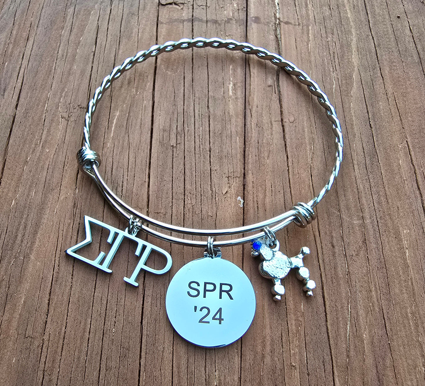 Sigma Gamma Rho Charm Bracelet