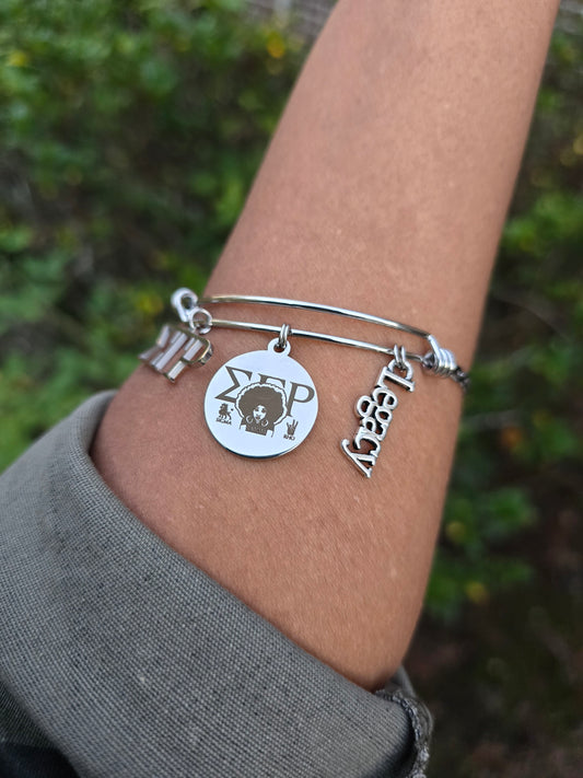 Sigma Gamma Rho Legacy Charm Bracelet