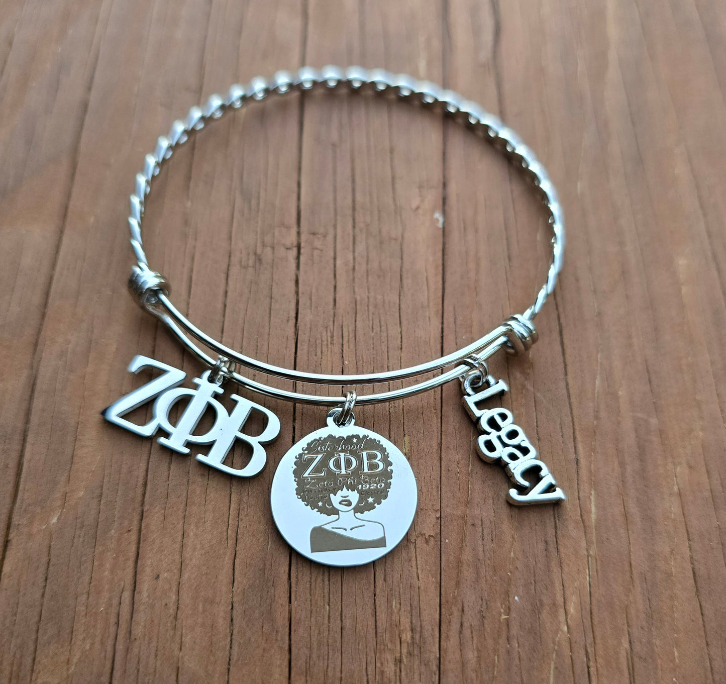 Zeta Phi Beta Legacy Charm Bracelet