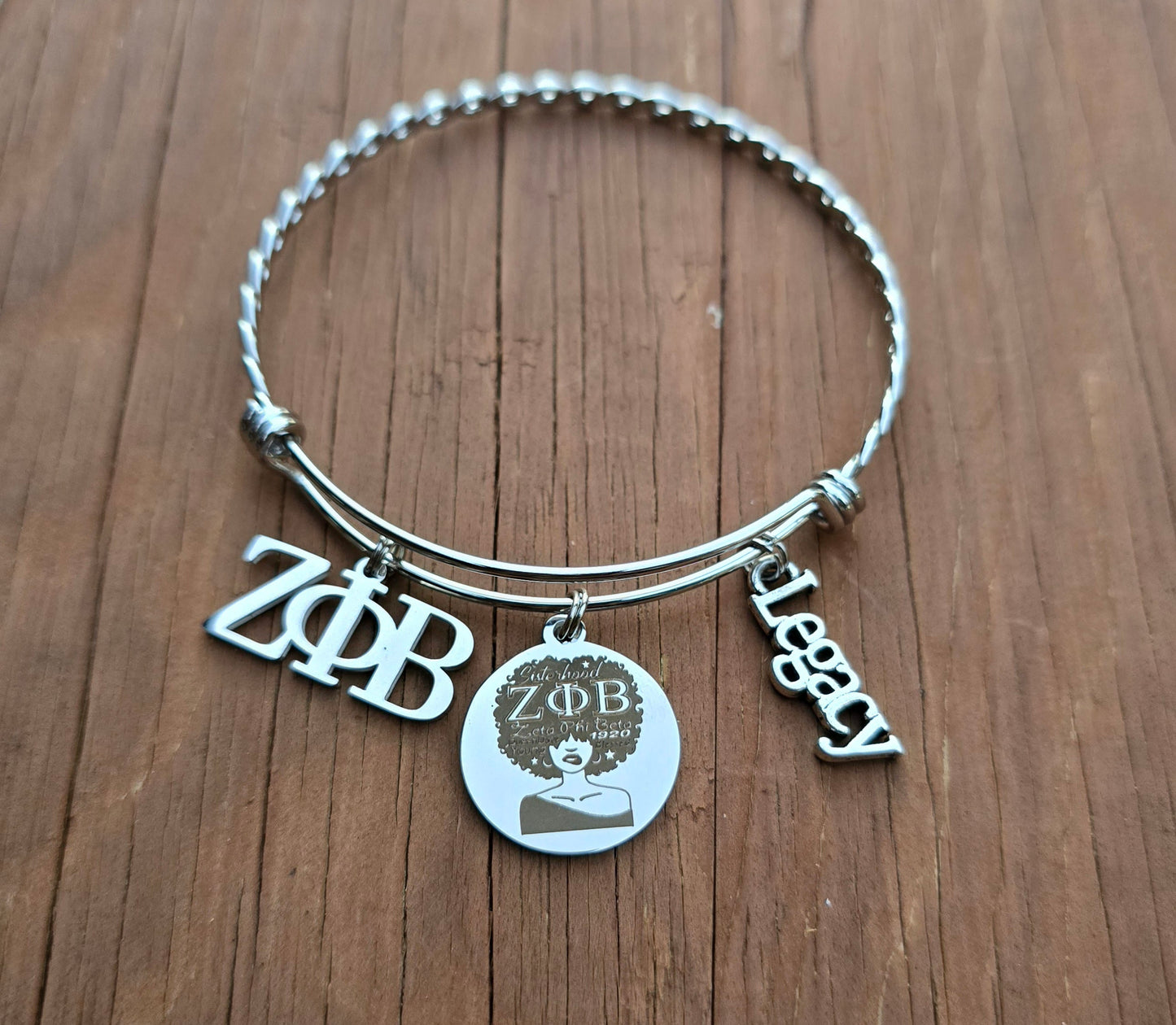 Zeta Phi Beta Legacy Charm Bracelet