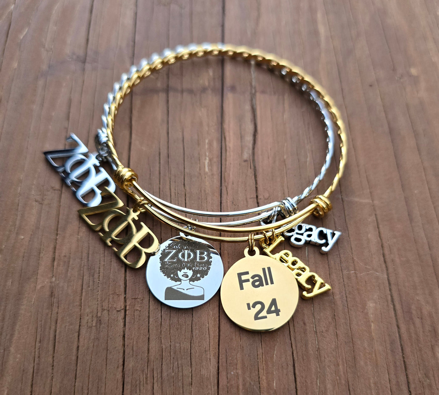 Zeta Phi Beta Legacy Charm Bracelet