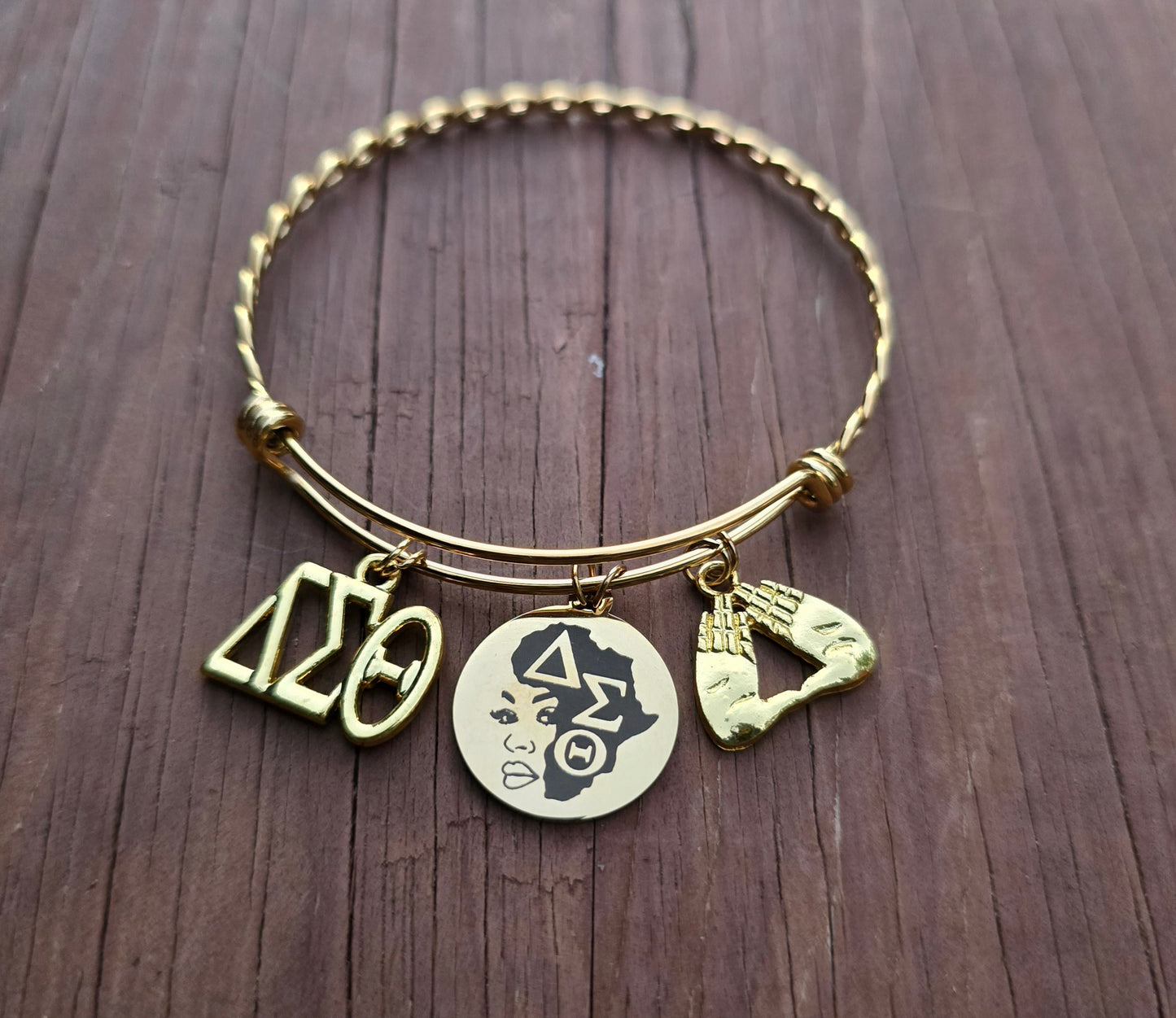 Delta Sigma Theta Sorority Charm Bracelet