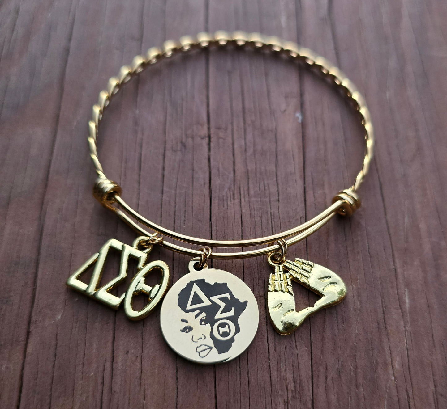 Delta Sigma Theta Sorority Charm Bracelet