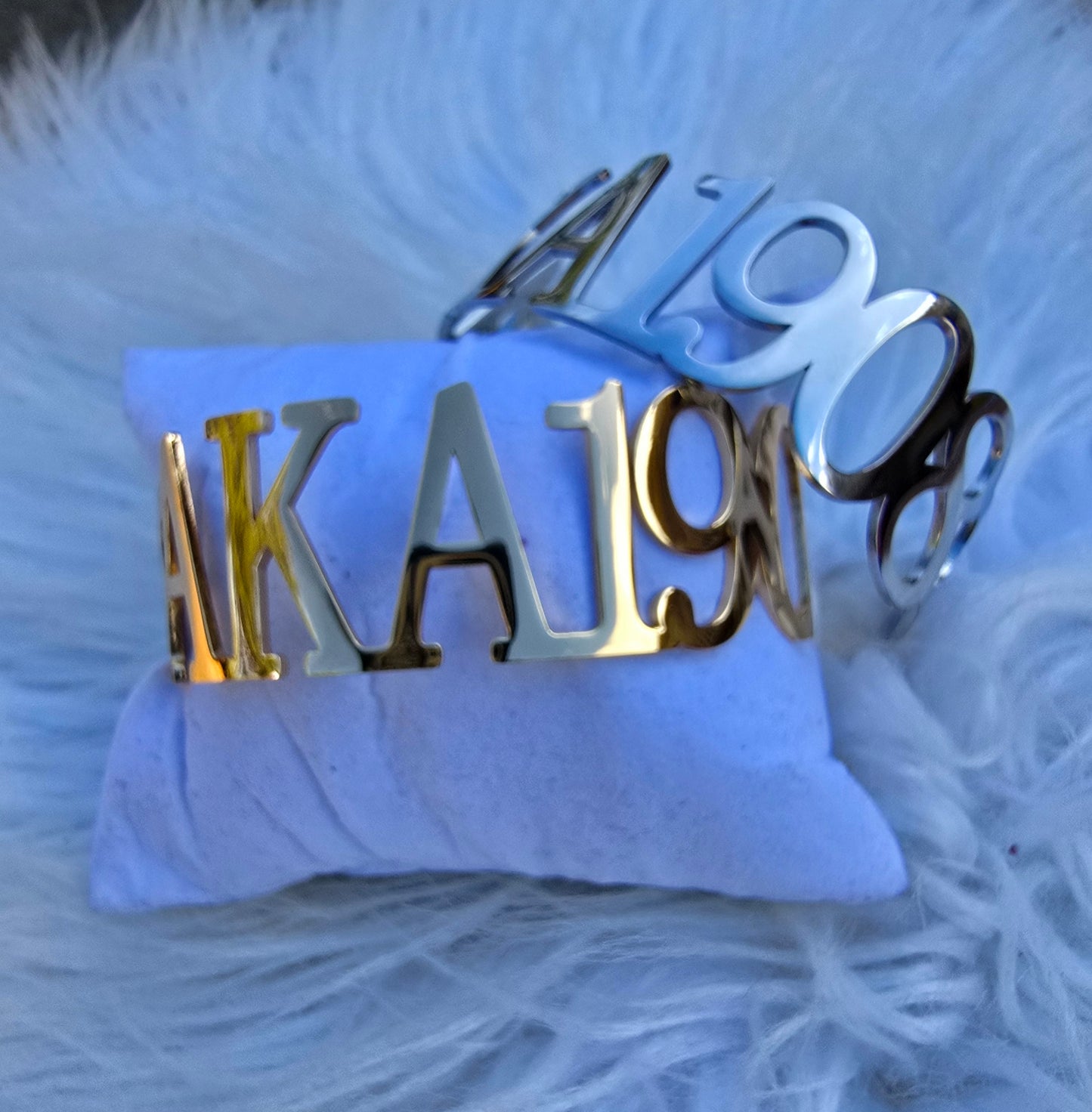 AKA Sorority Cuff Bracelet