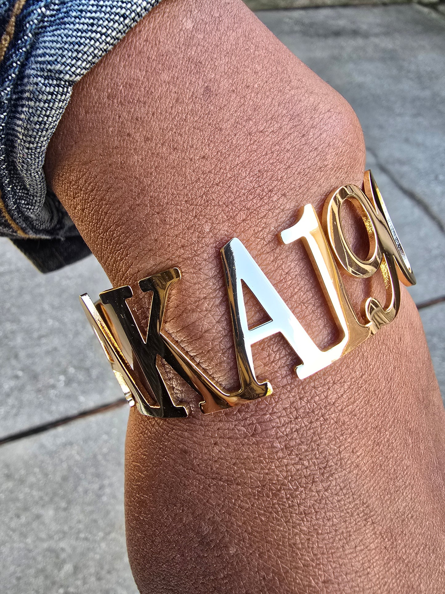 AKA Sorority Cuff Bracelet