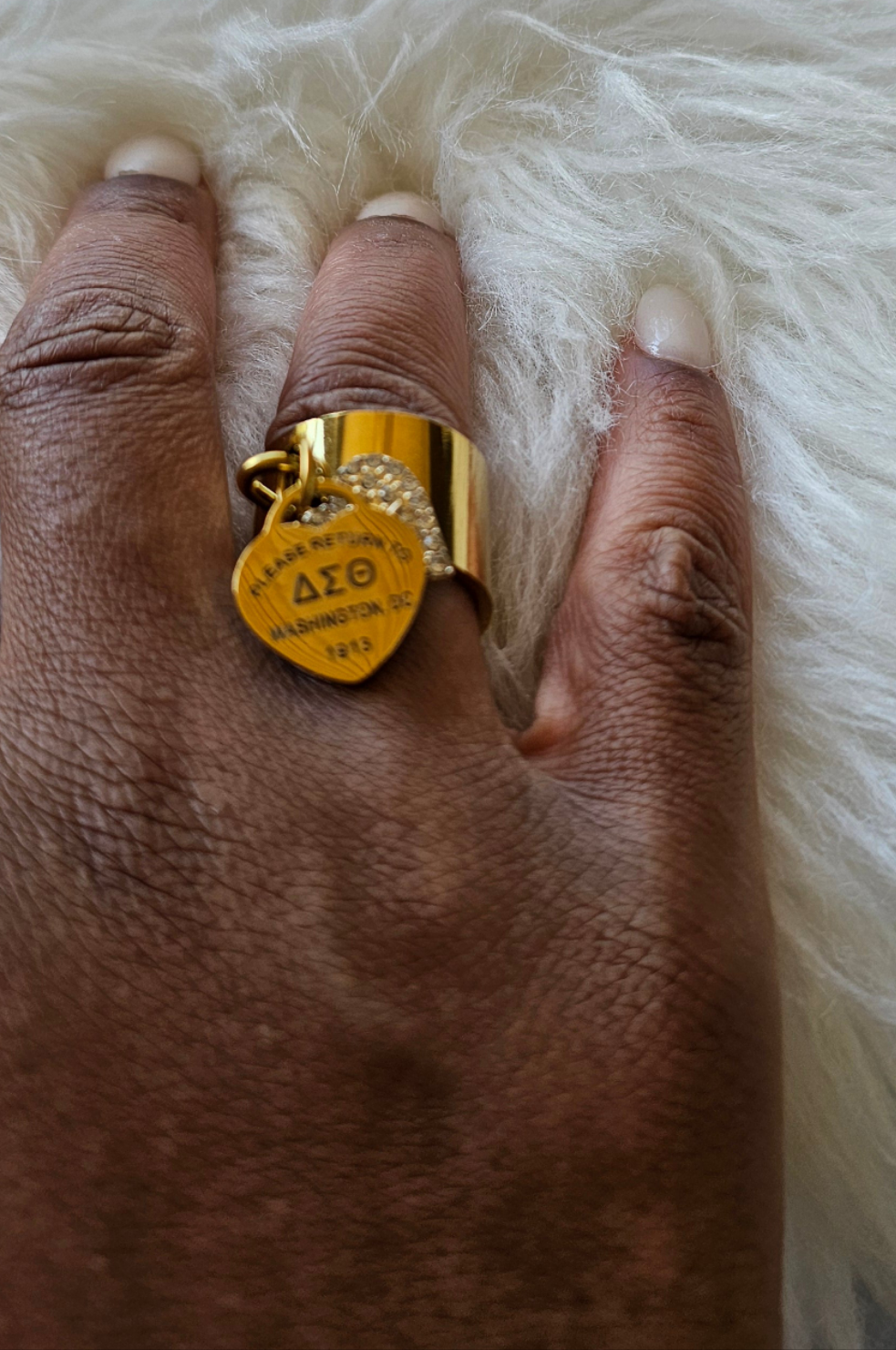 Delta Sigma Theta Ring Gold - DST Ring - Delta Ring - Sorority Jewelry - 1913 Ring - Sorority Ring