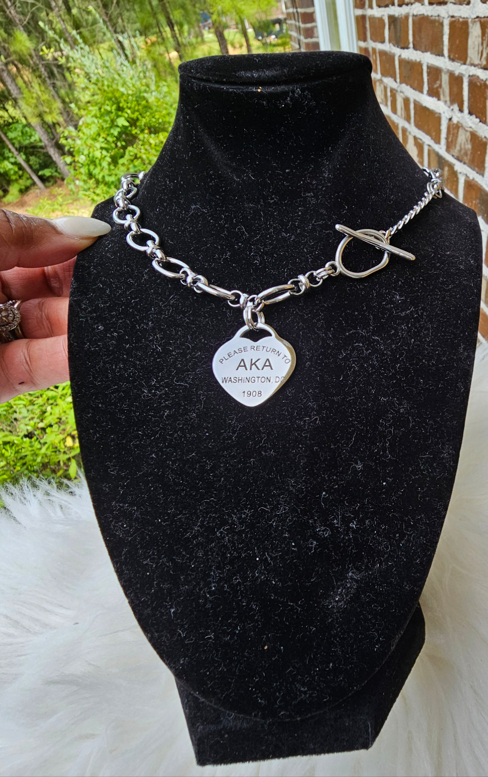 Tiffany Inspired Zeta Phi Beta Sorority Necklaces Available In Silver