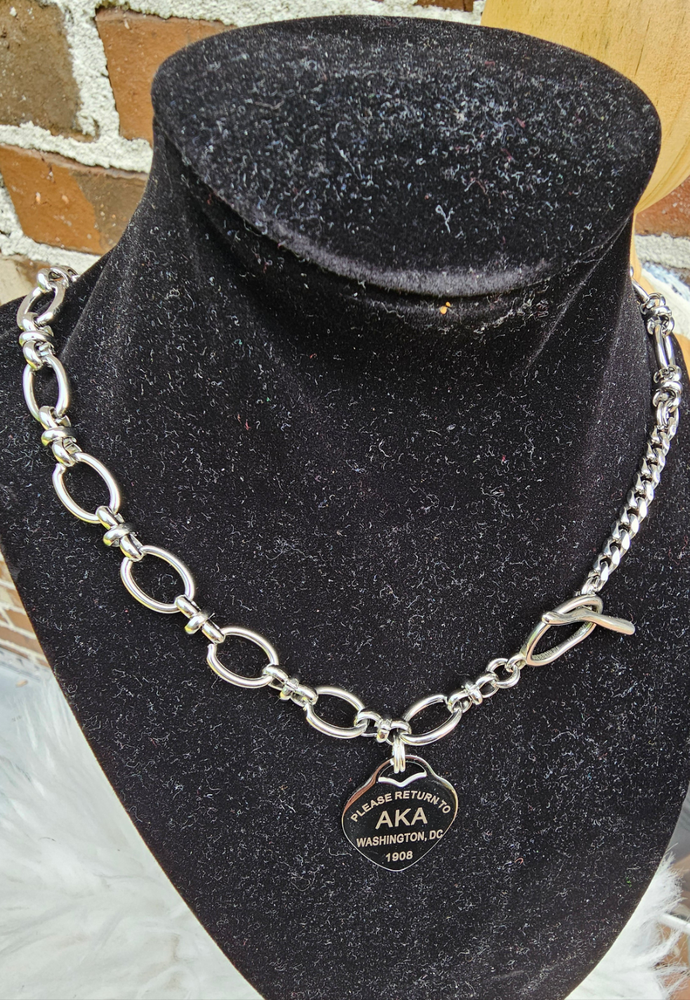 Tiffany Inspired Zeta Phi Beta Sorority Necklaces Available In Silver