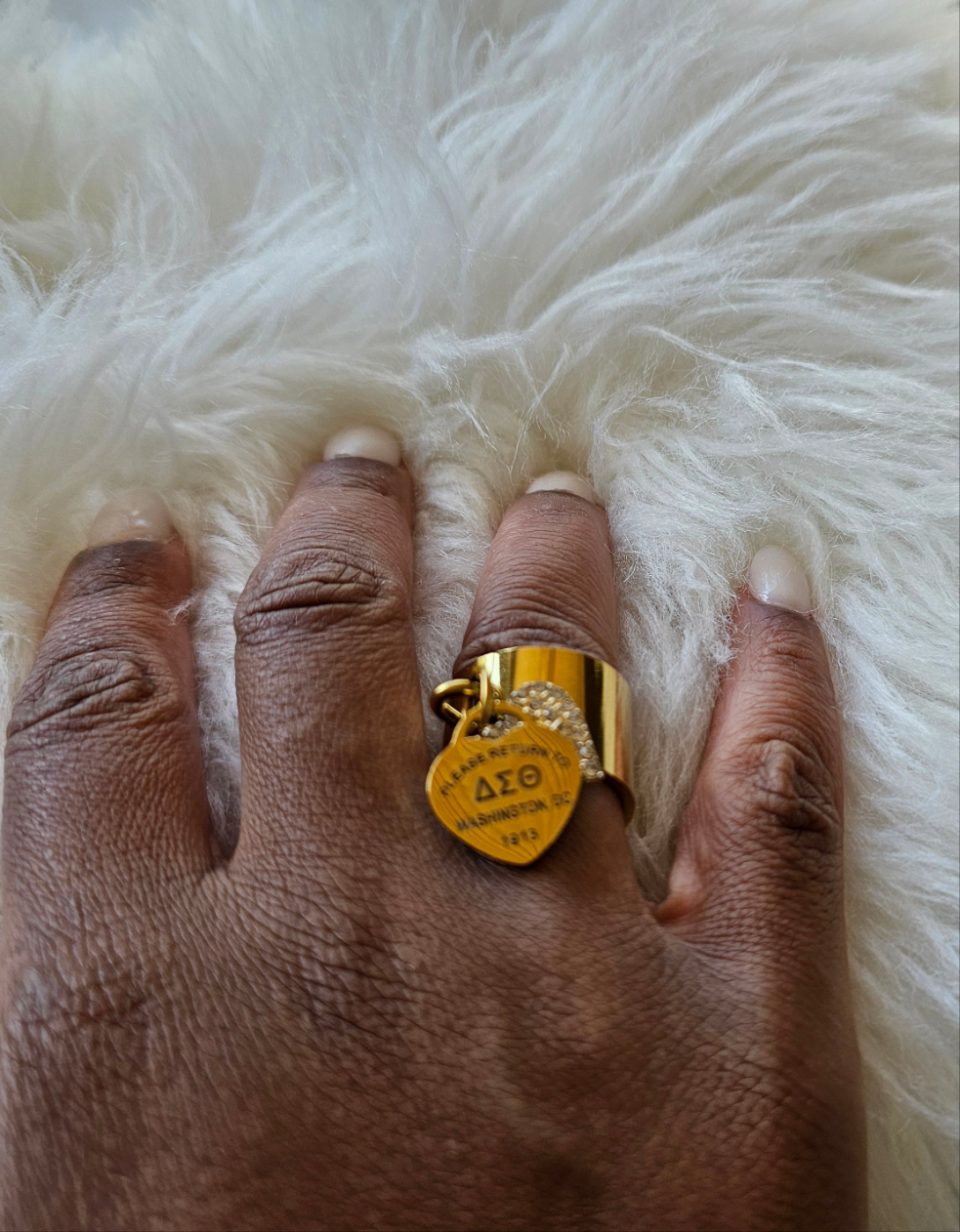 Delta Sigma Theta Ring Gold - DST Ring - Delta Ring - Sorority Jewelry - 1913 Ring - Sorority Ring