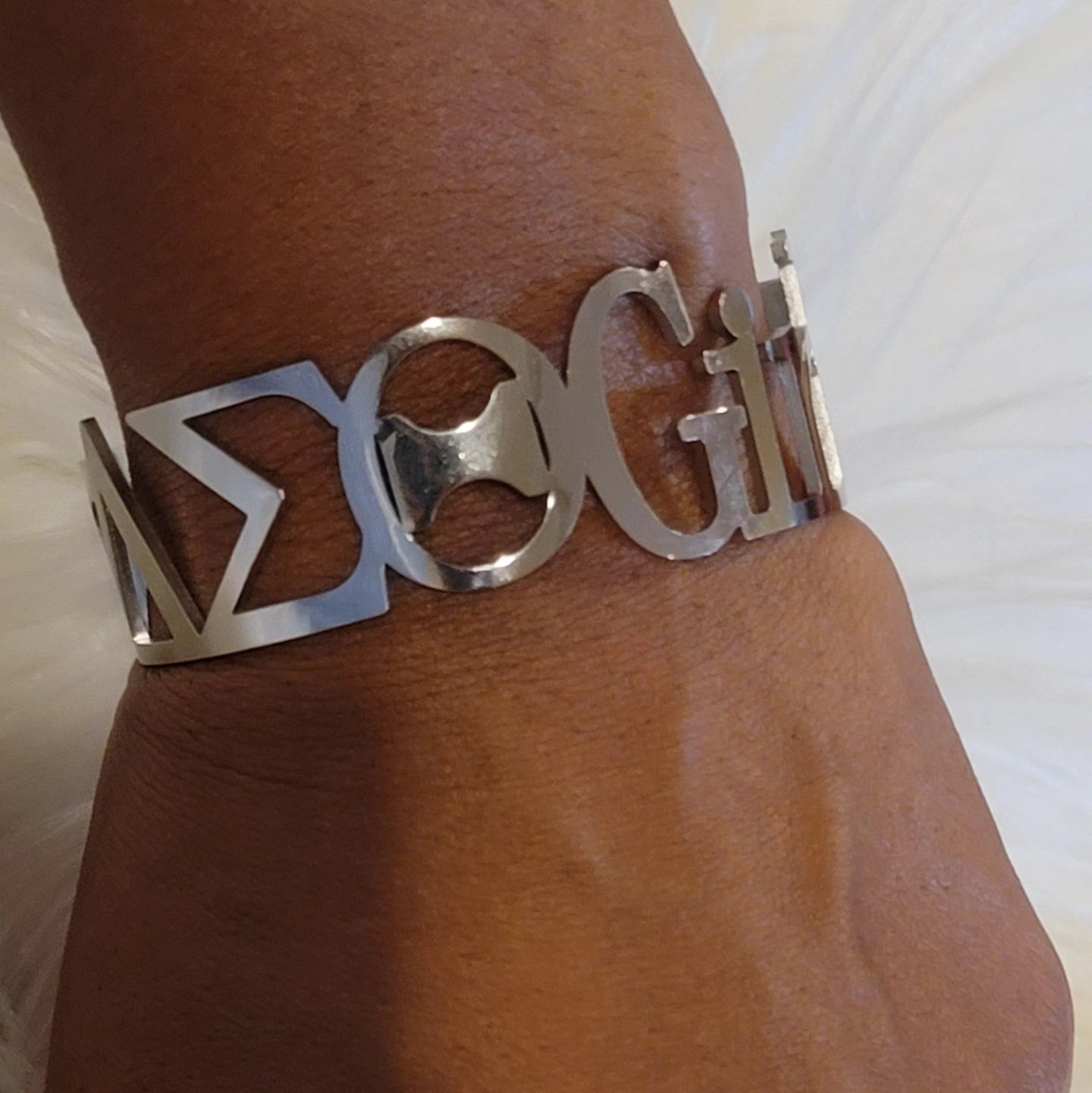 Delta Girl Delta Sigma Theta Sorority Delta Girl Cuff Bracelet